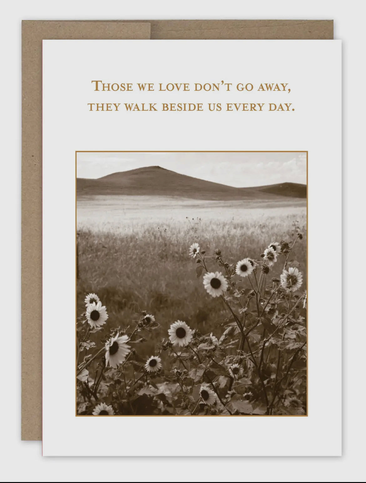 Walk Beside Us Sympathy Card