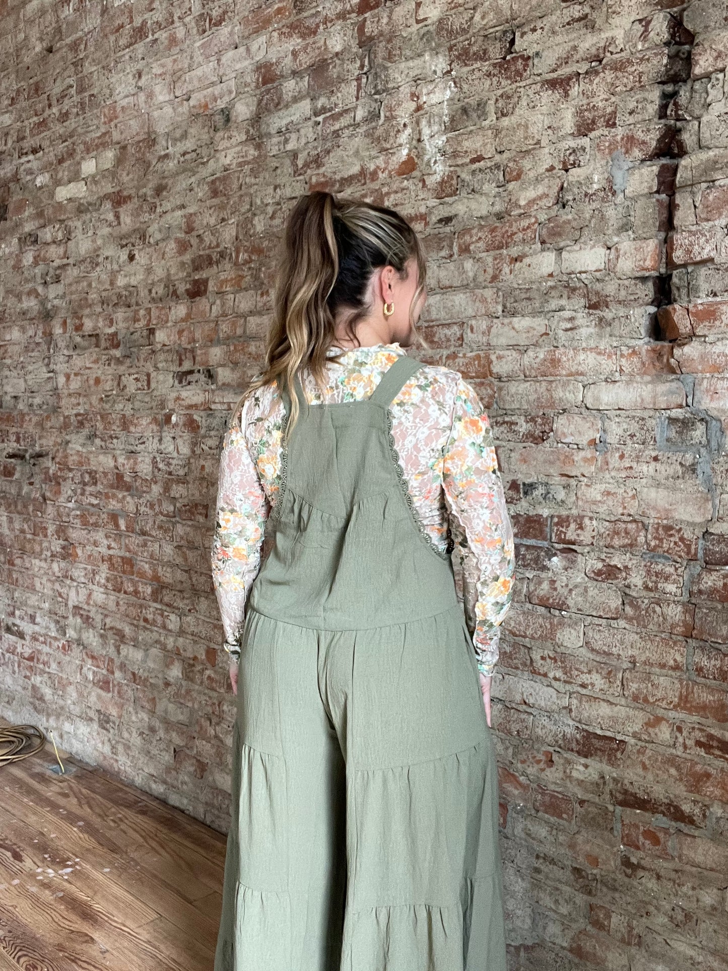 Tiered Button Overalls