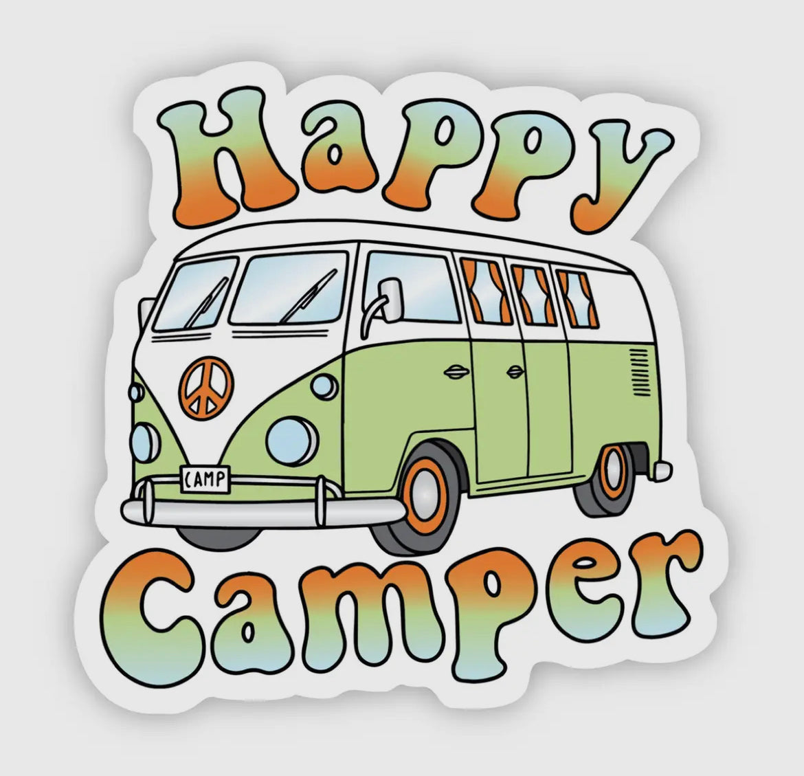 Happy Camper Sticker