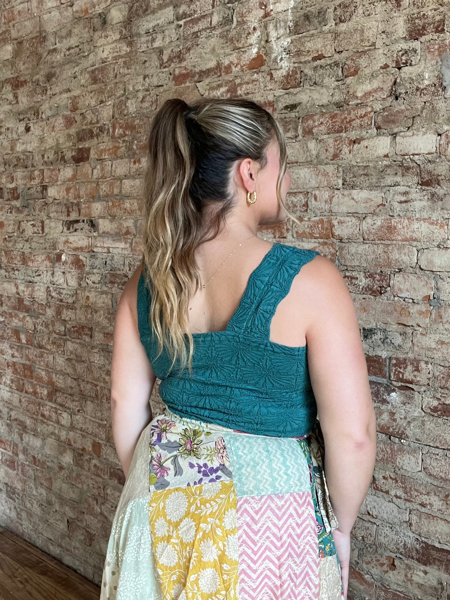 Jacquard Knit Tank Top