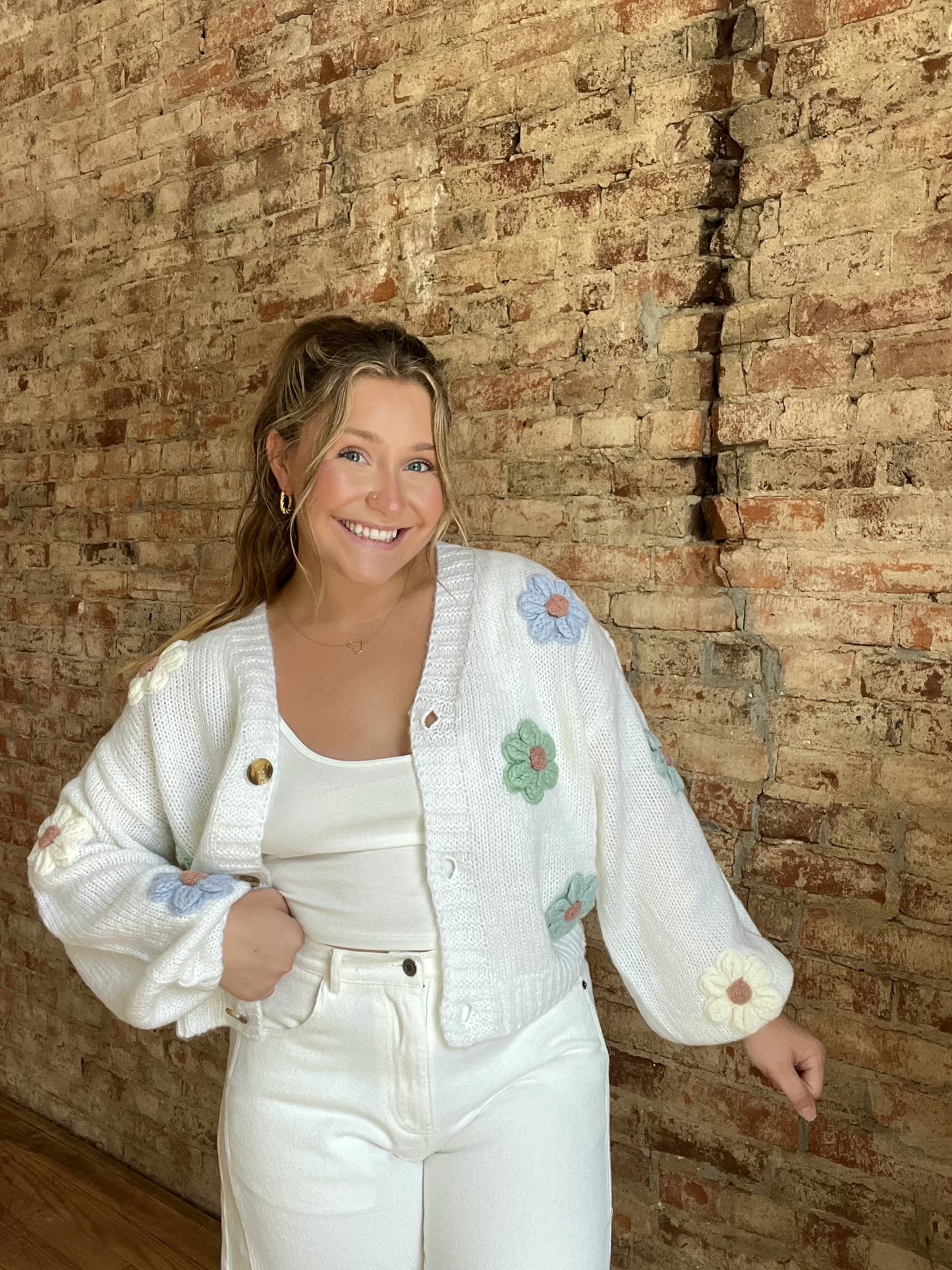 3D Floral Cardigan