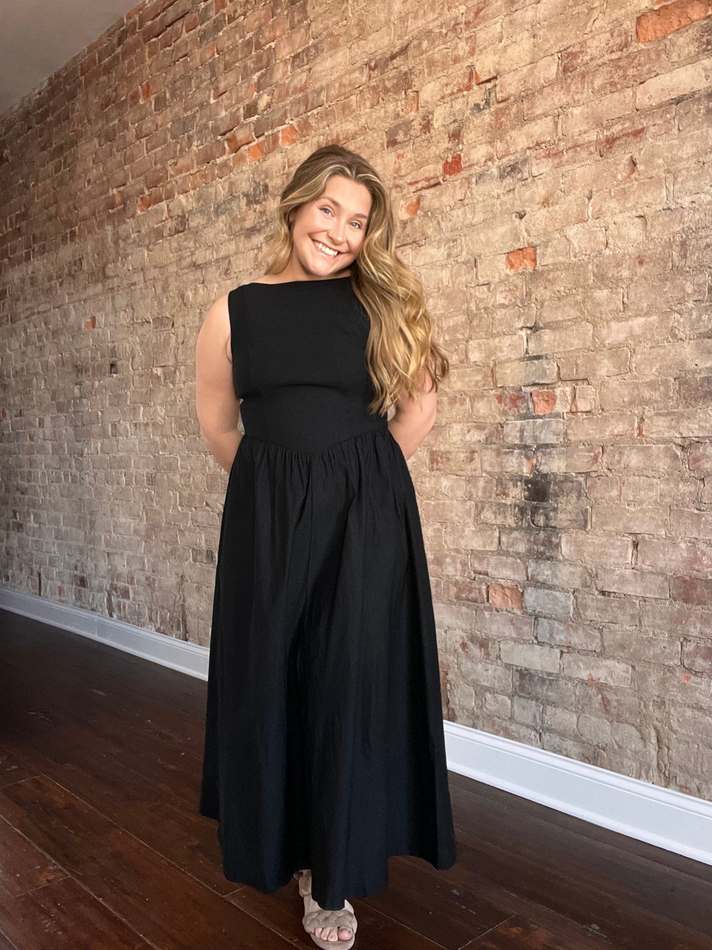 Boatneck Midi Dress