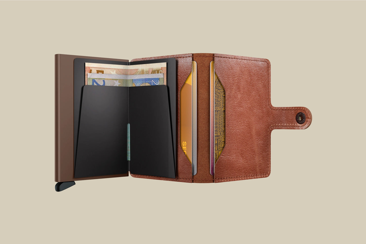 SECRID Mini-Wallet Vintage Cognac Brown
