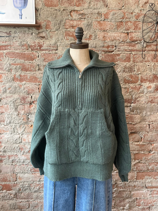 Chunky Quarter Zip Sweater