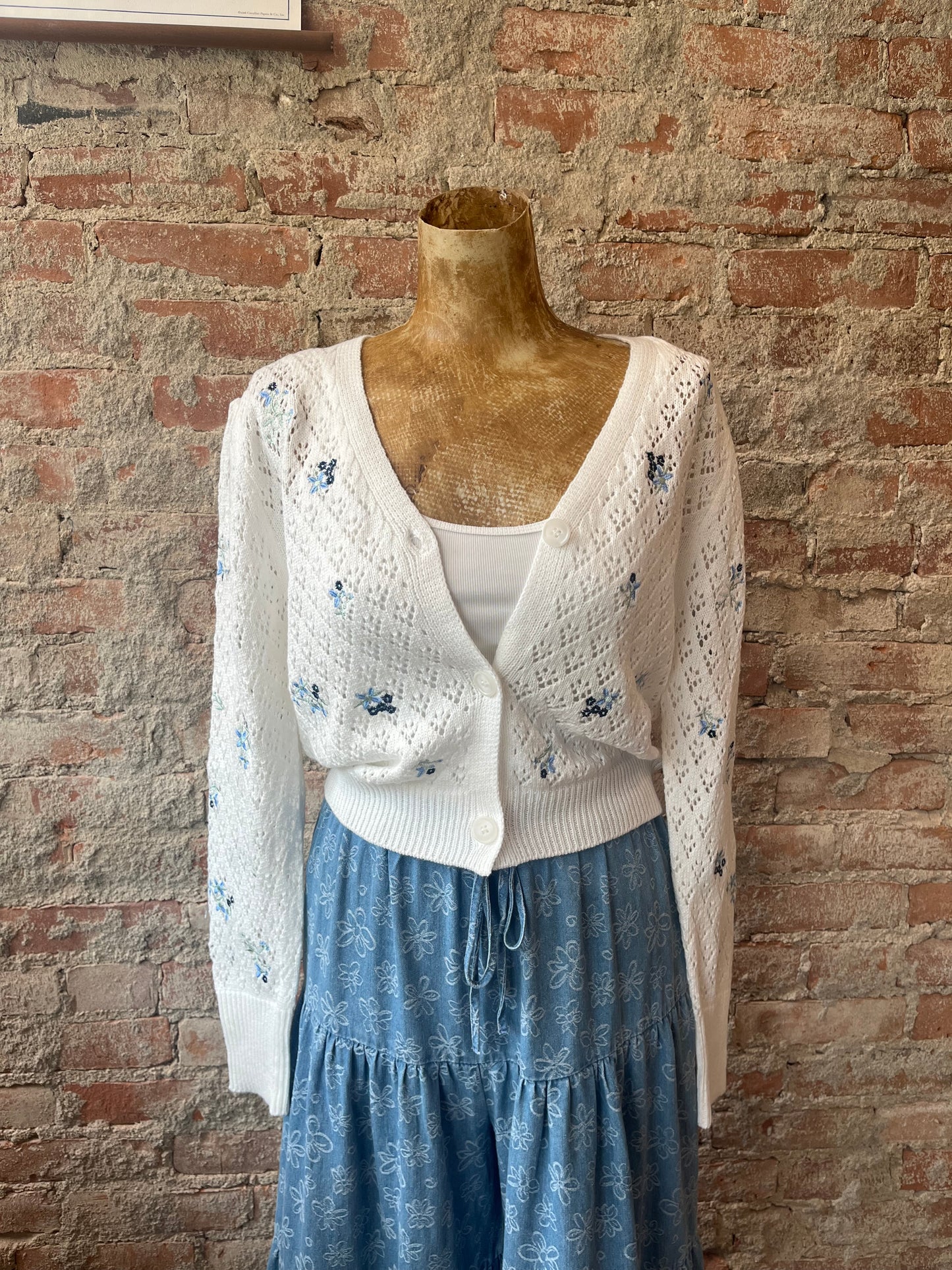 Floral Crochet Cardigan