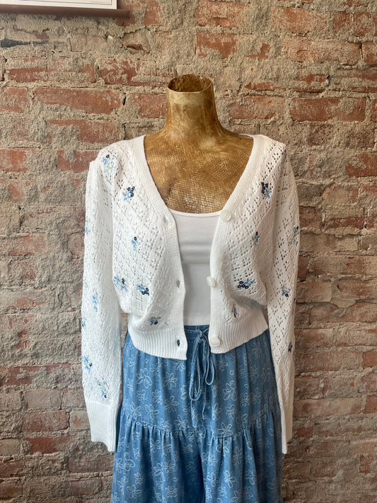 Floral Crochet Cardigan