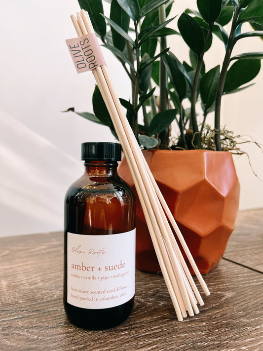 Amber + Suede Reed Diffuser