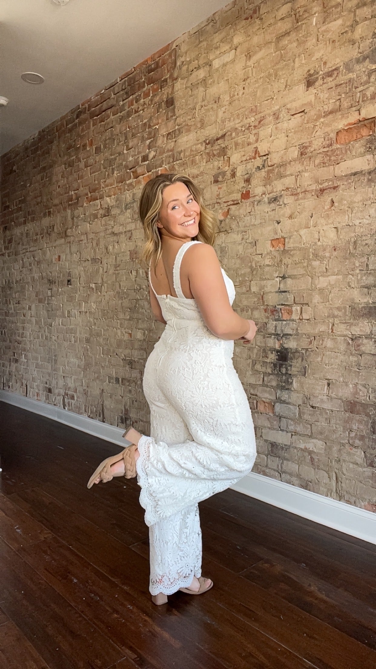 Solid Lace Jumpsuit