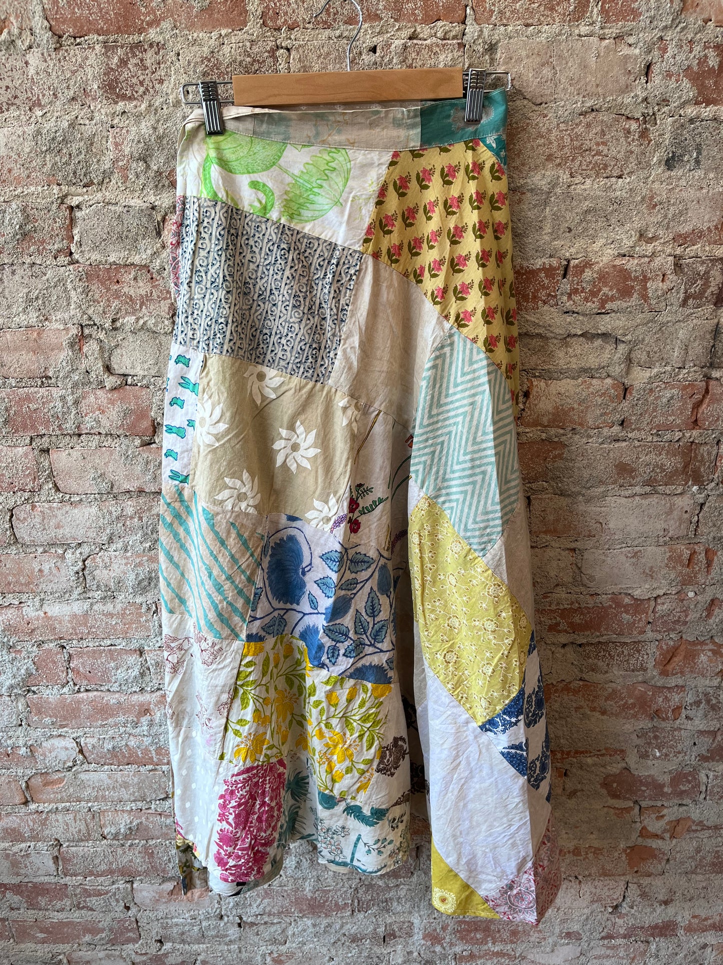 Patchwork Wrap Skirt