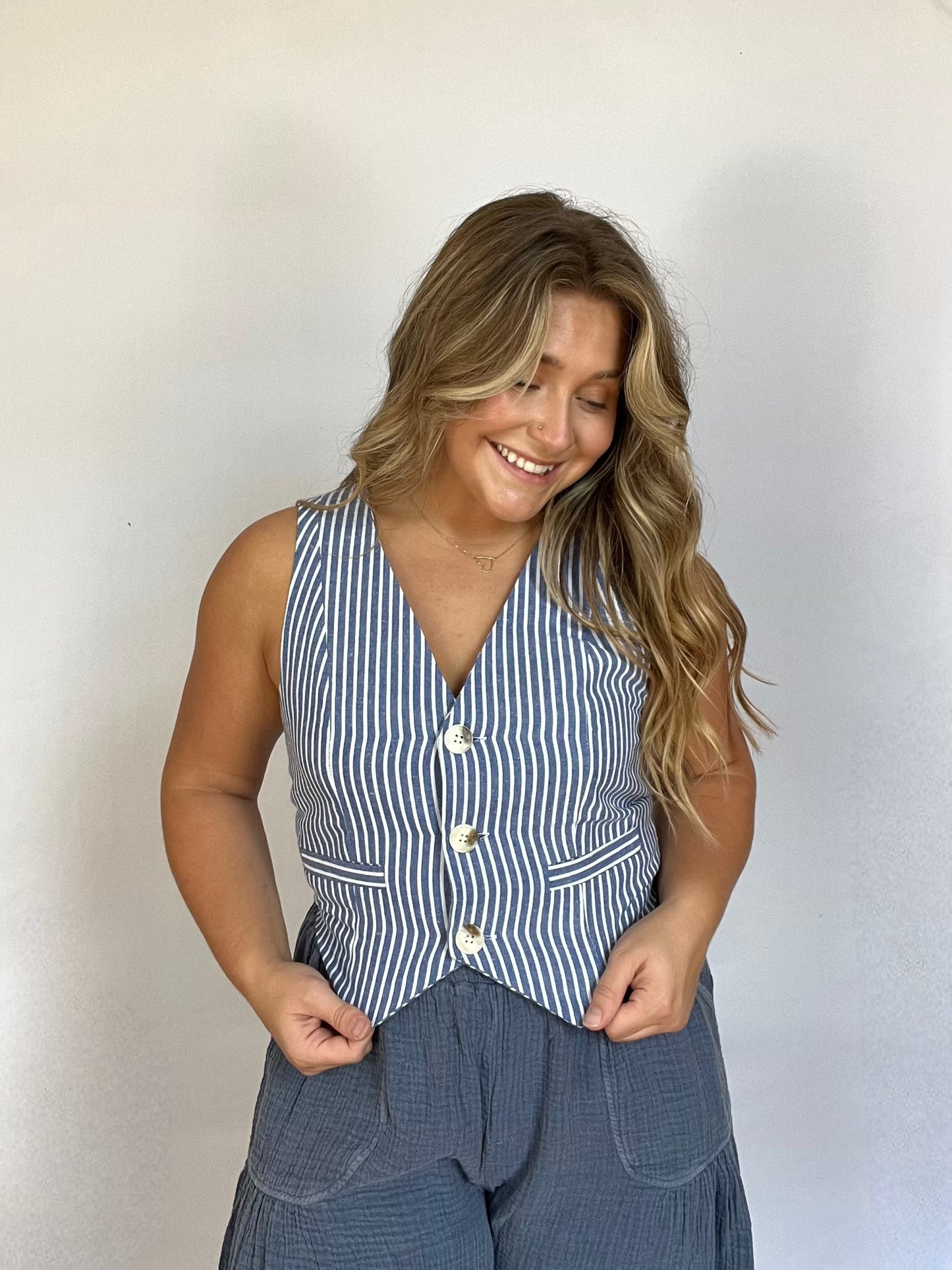 Striped Vest Top