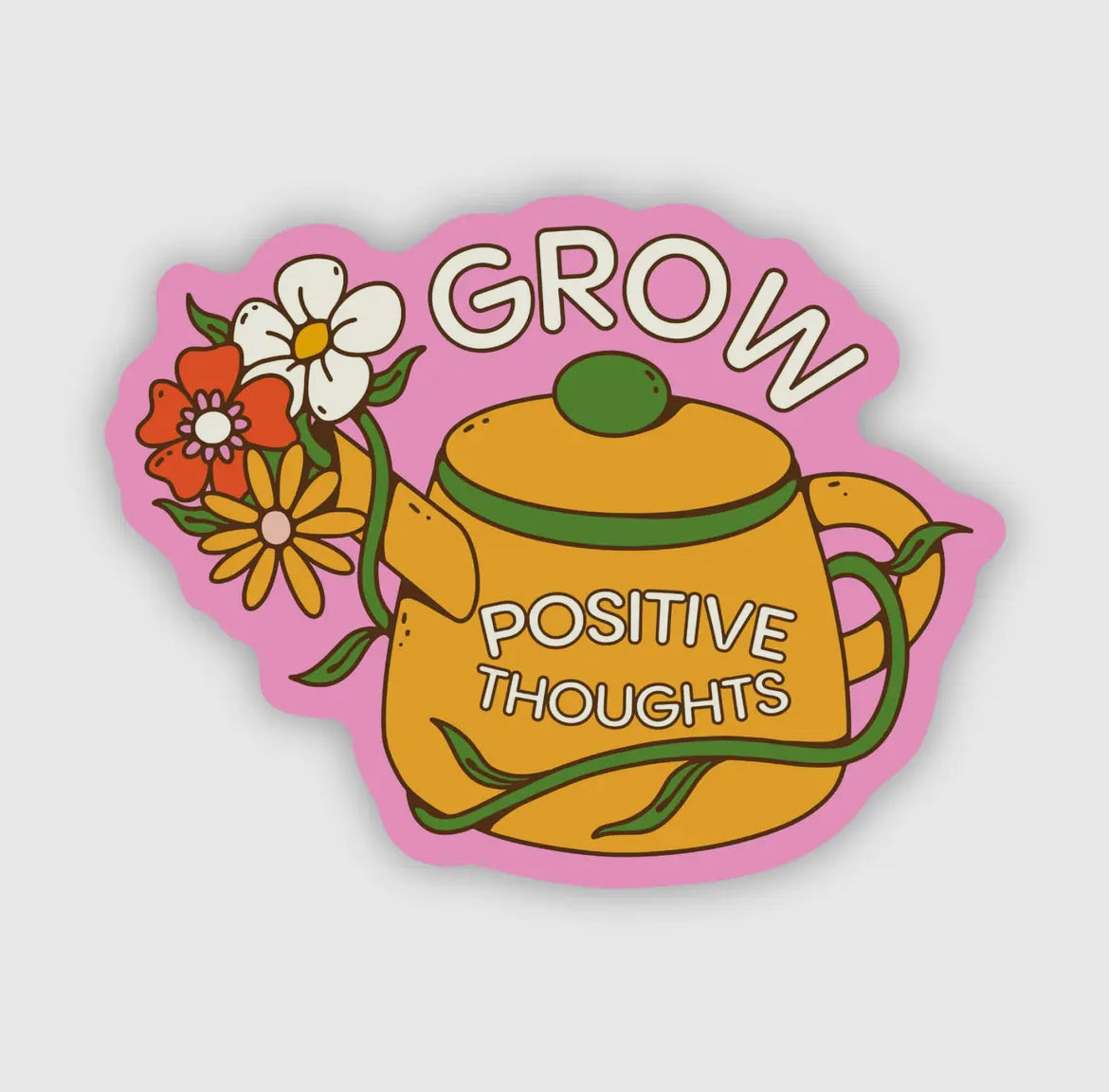 Grow Positive Thoughts Sticker