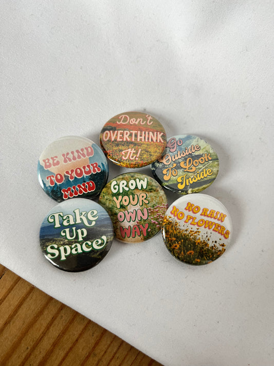 Positivity Button Pins