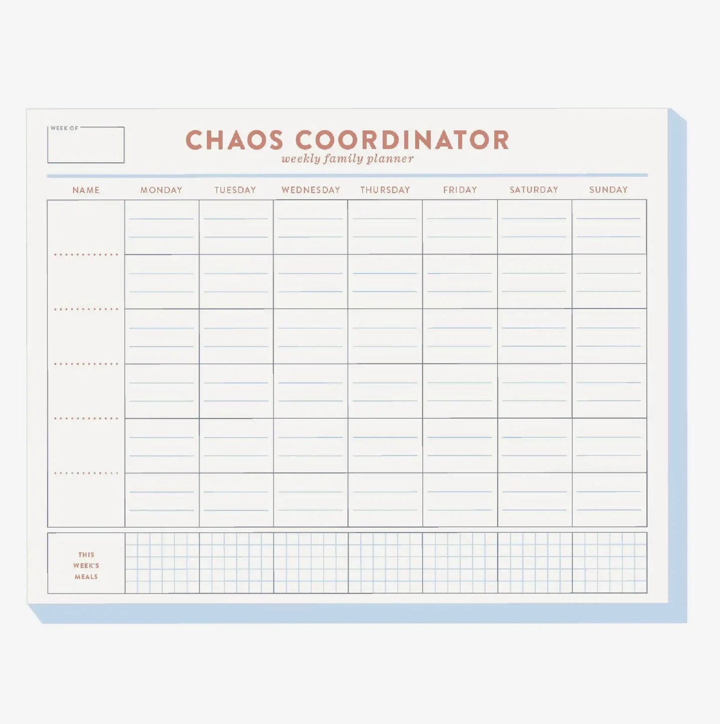 Chaos Coordinator Family Planner