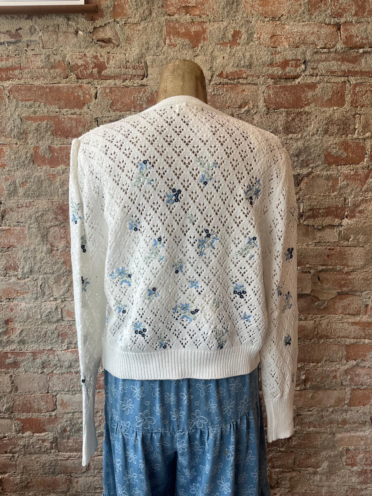 Floral Crochet Cardigan