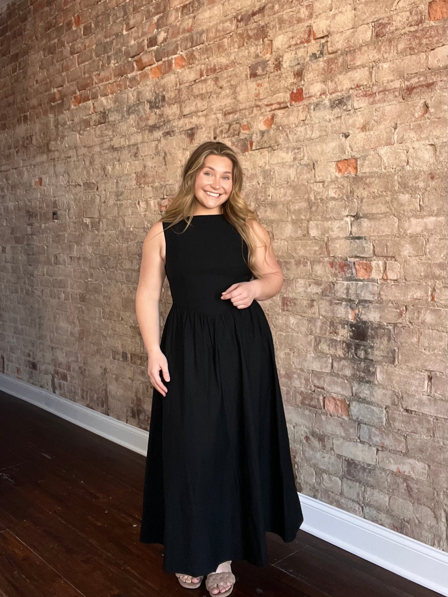 Boatneck Midi Dress