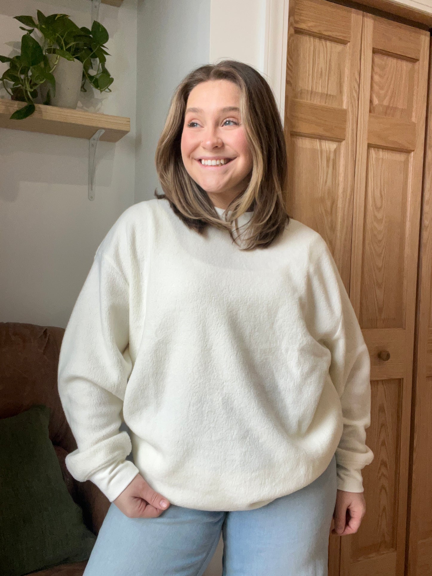 Soft Oversized Crew Sweatshirt