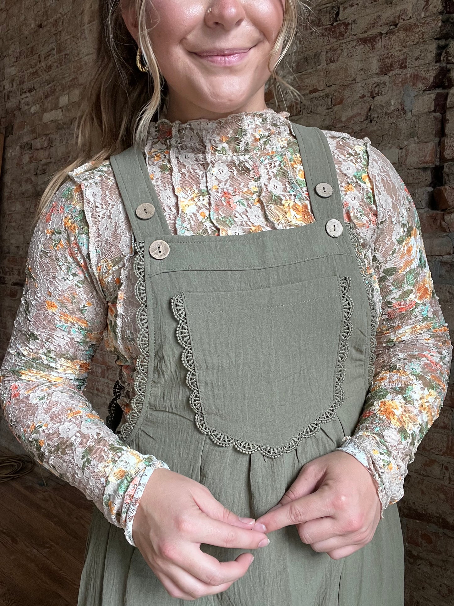 Floral Mock Neck Top