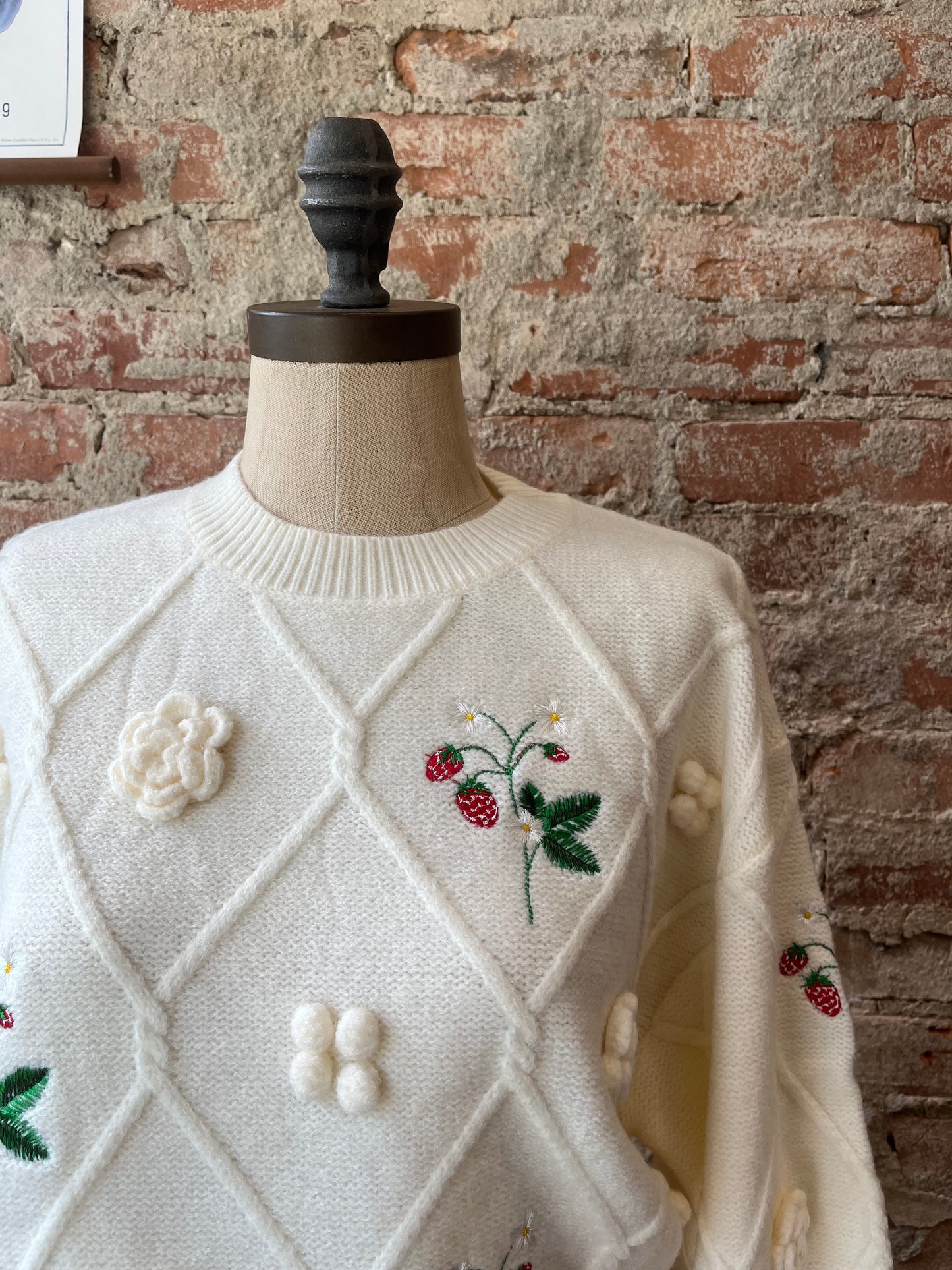Strawberries & Cream Sweater