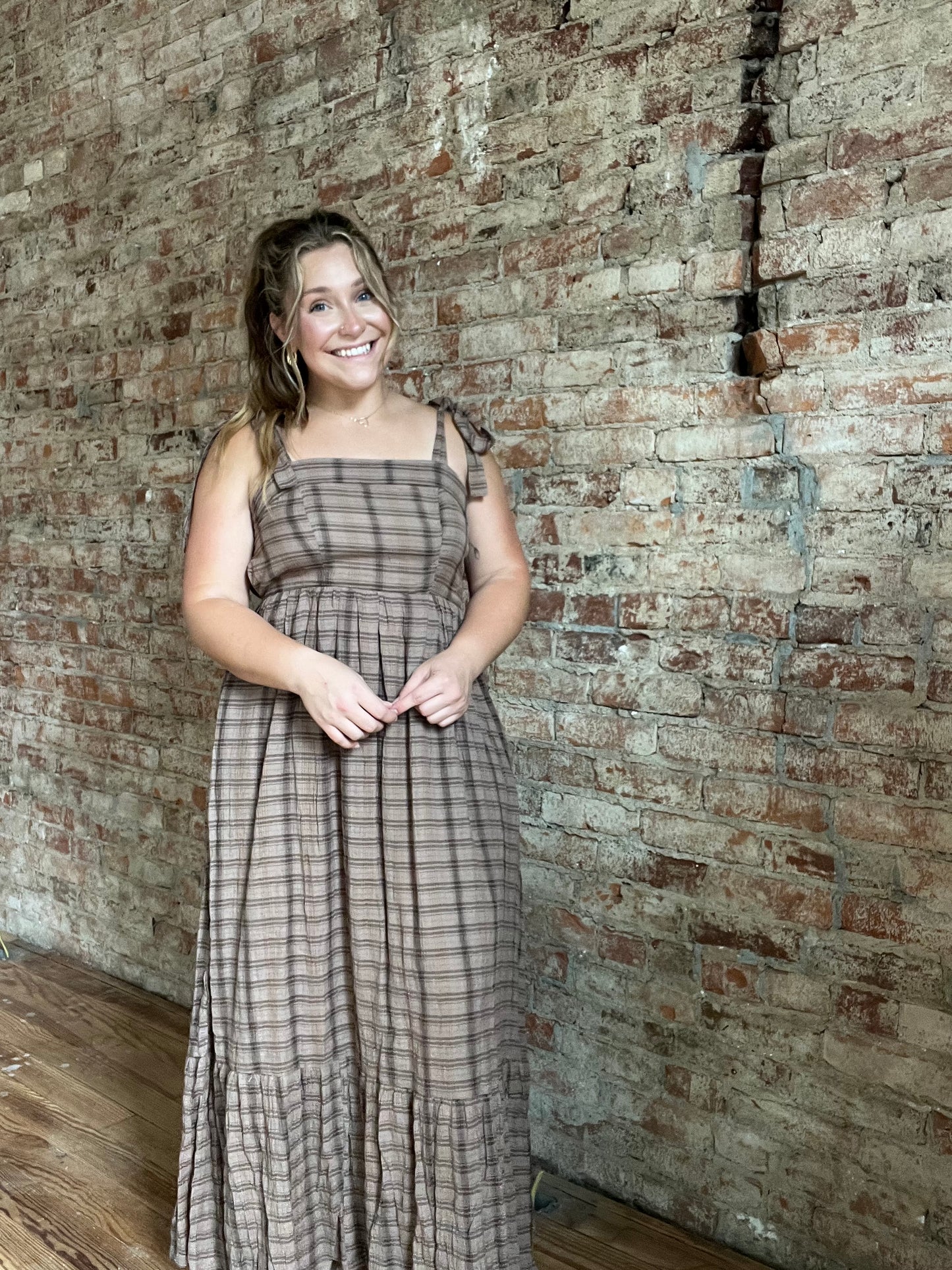 Plaid Maxi Dress