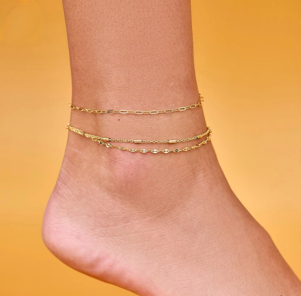 Pura Vida Golden Anklet