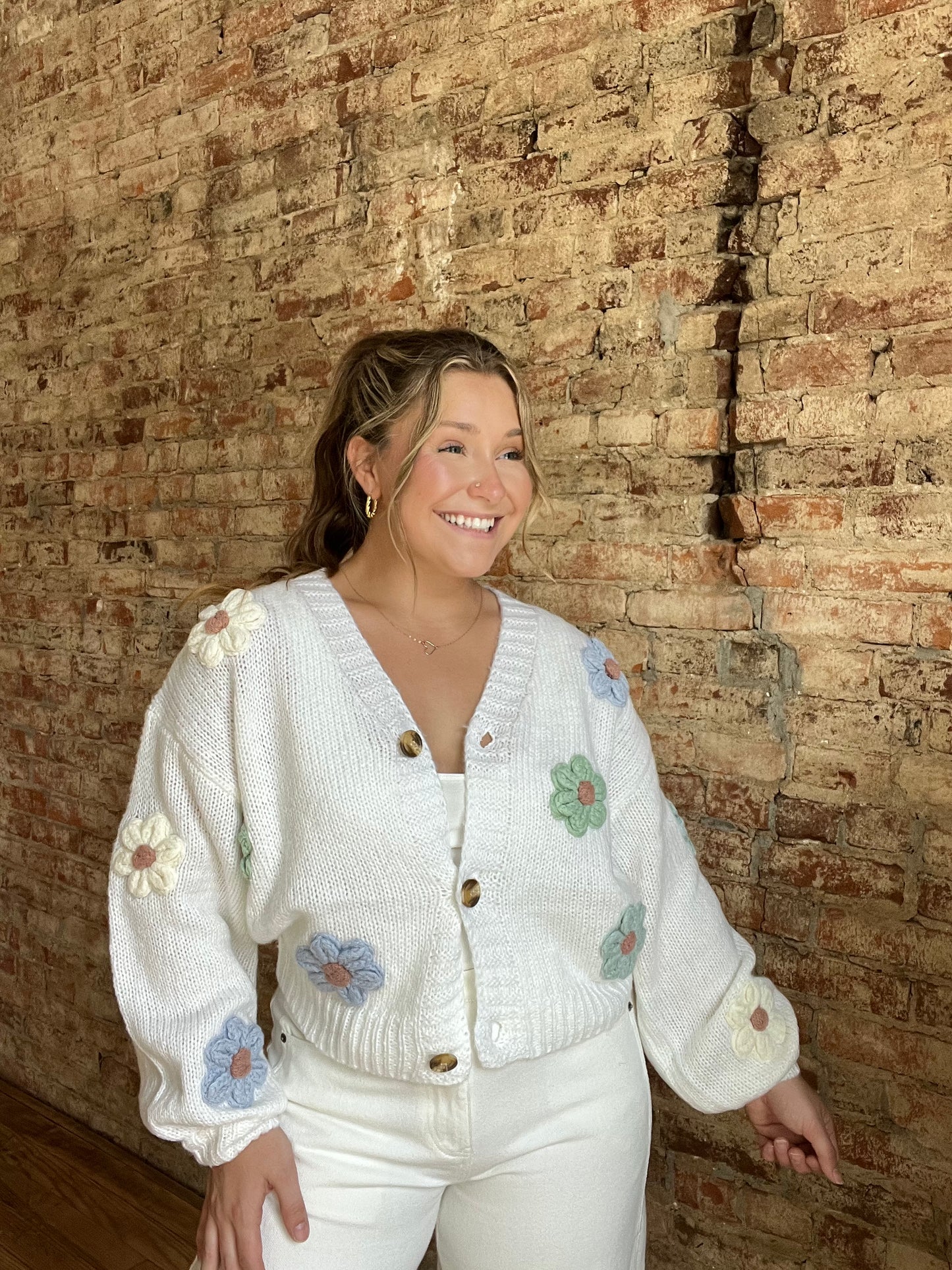 3D Floral Cardigan