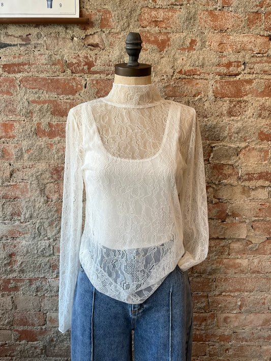 Elegant Lace Layering Top
