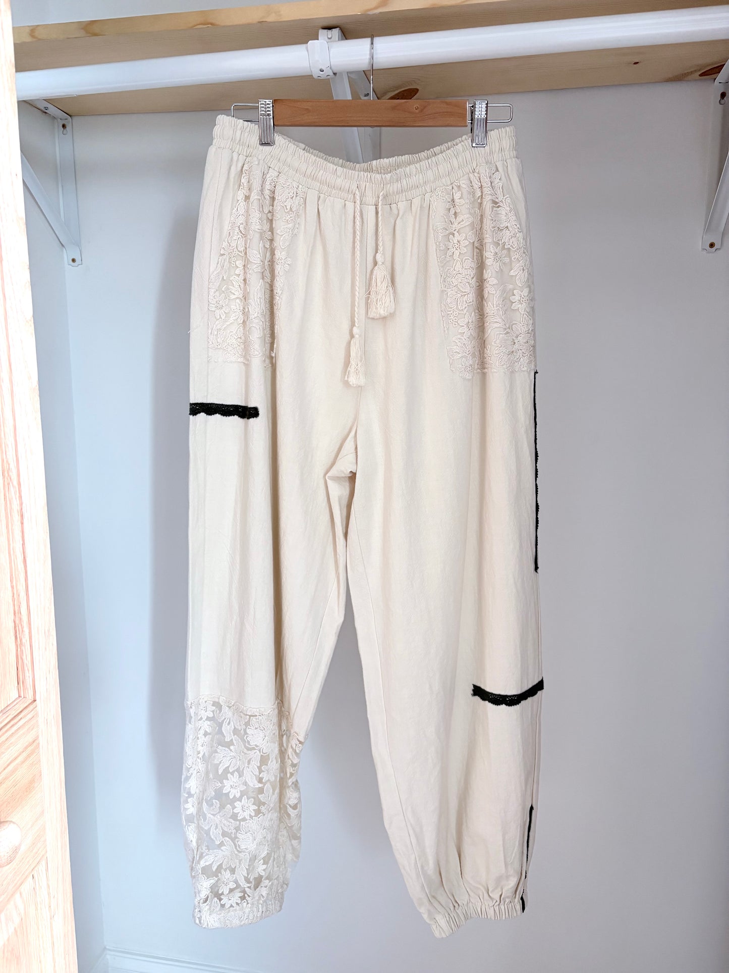 Lace Jogger Pants