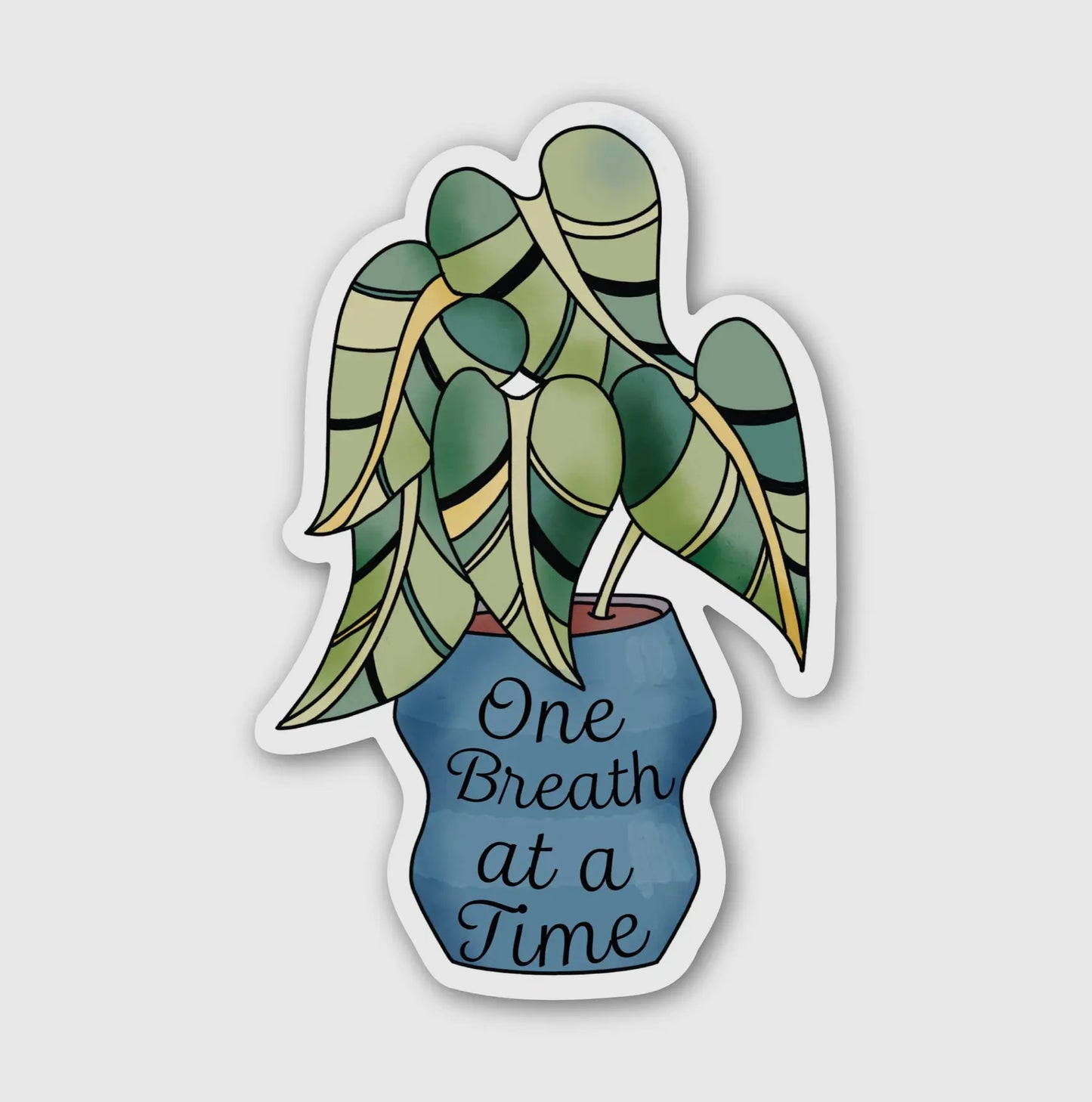 One Breath at a Time Sticker