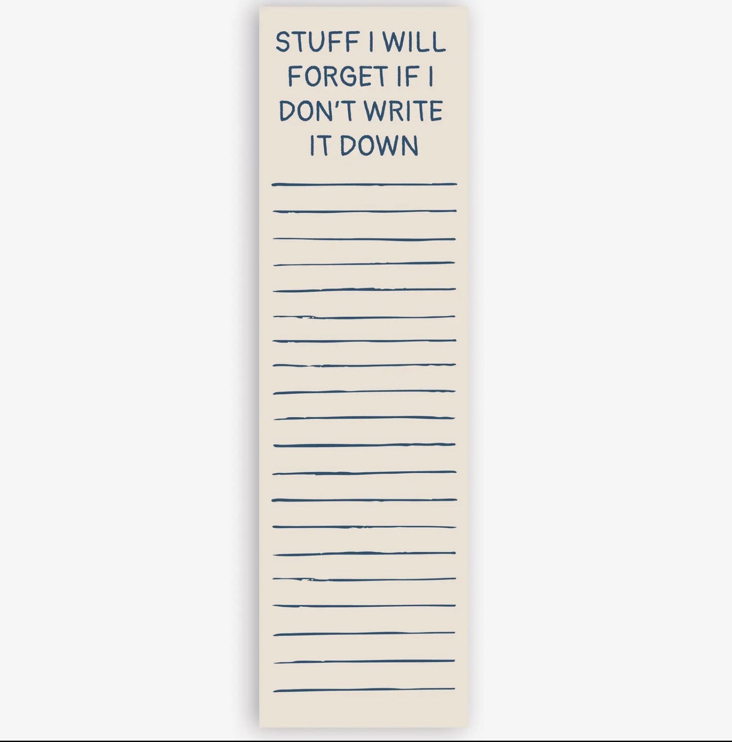 Stuff I Will Forget Magnetic List Pad