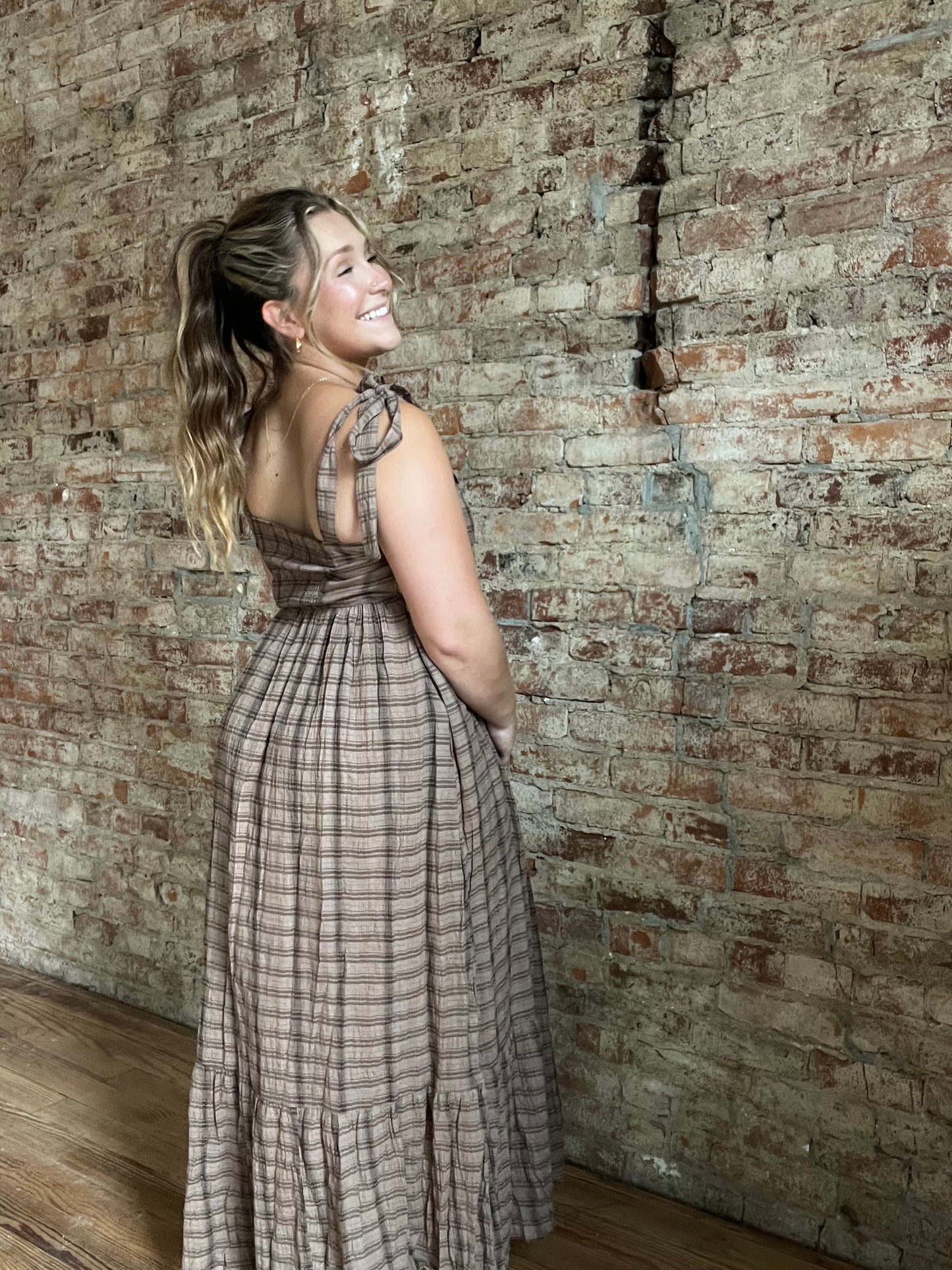 Plaid Maxi Dress