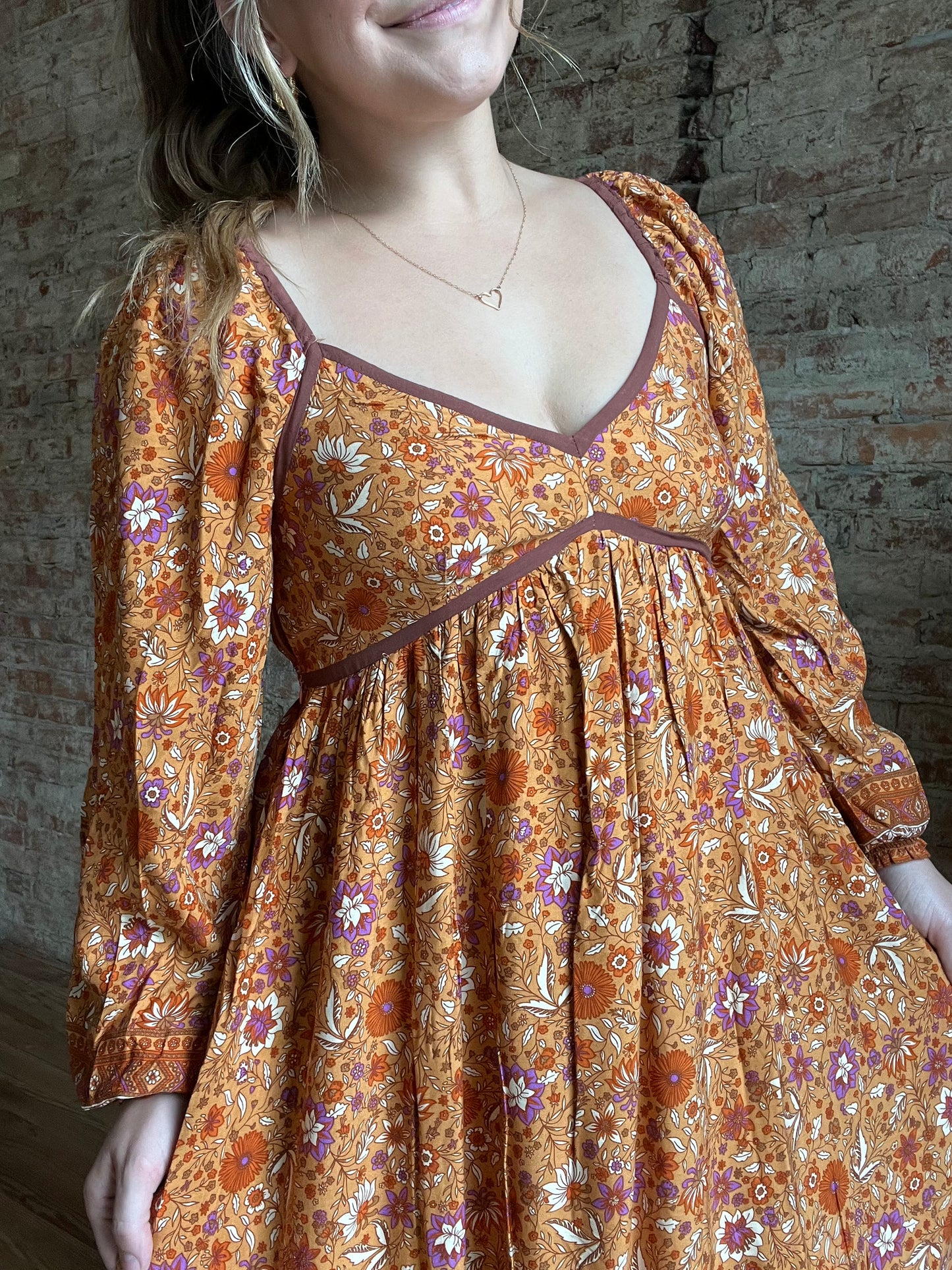 Pumpkin Spice Maxi Dress