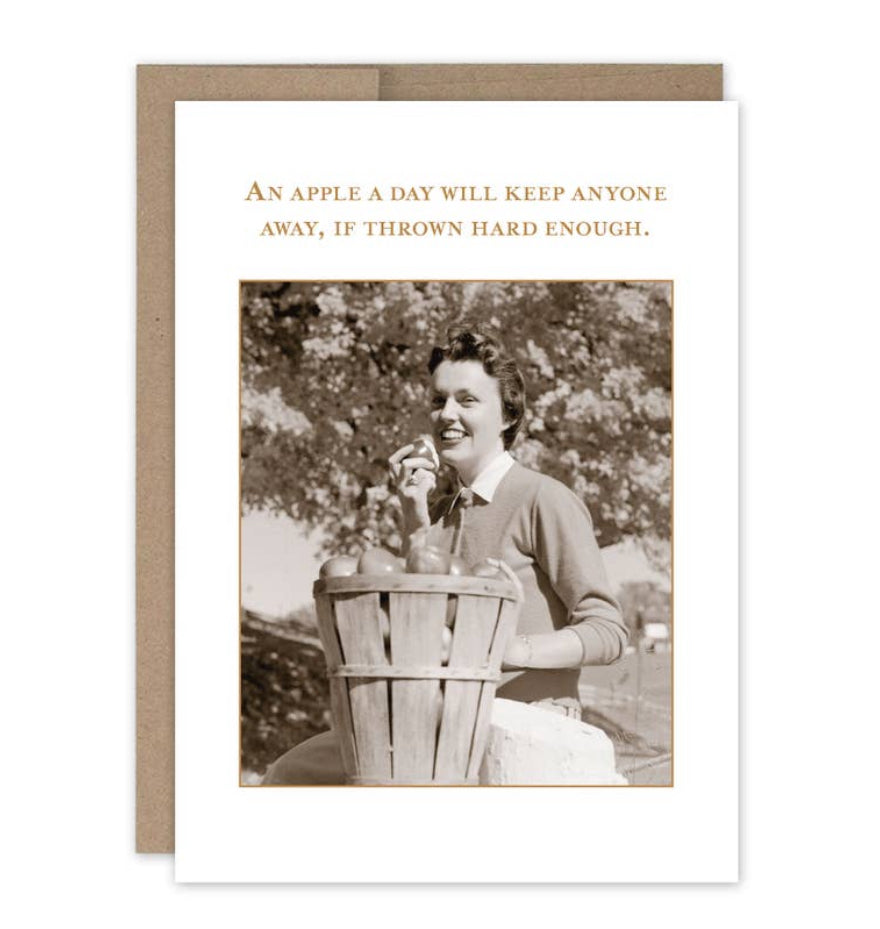 Apple A Day Get Well Card