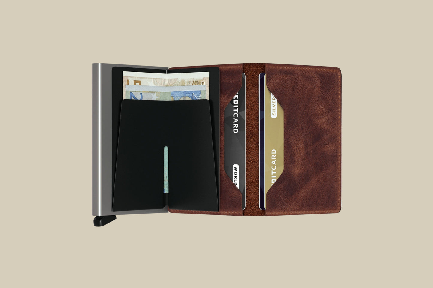 SECRID Slim-Wallet Vintage Brown