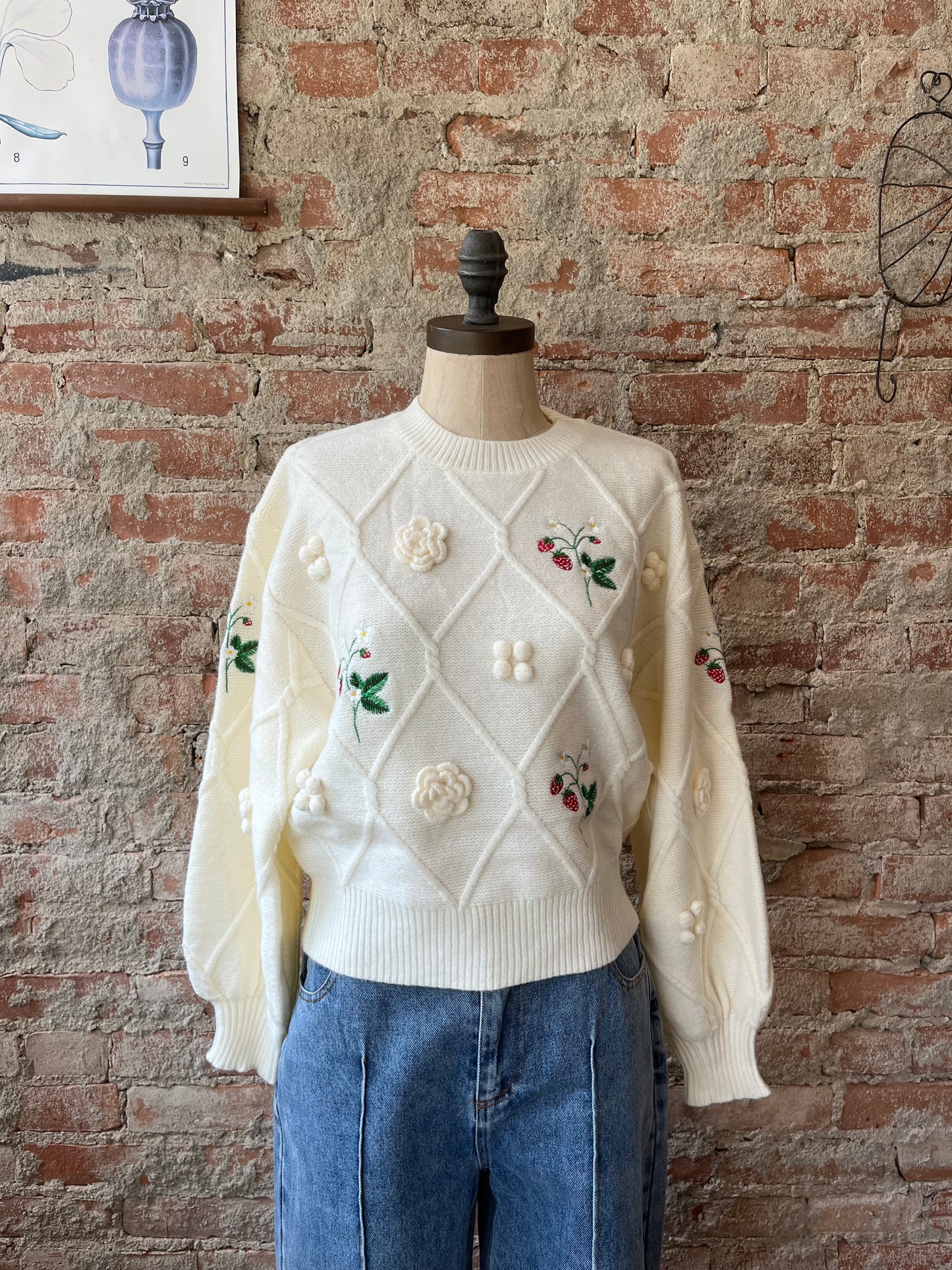 Strawberries & Cream Sweater