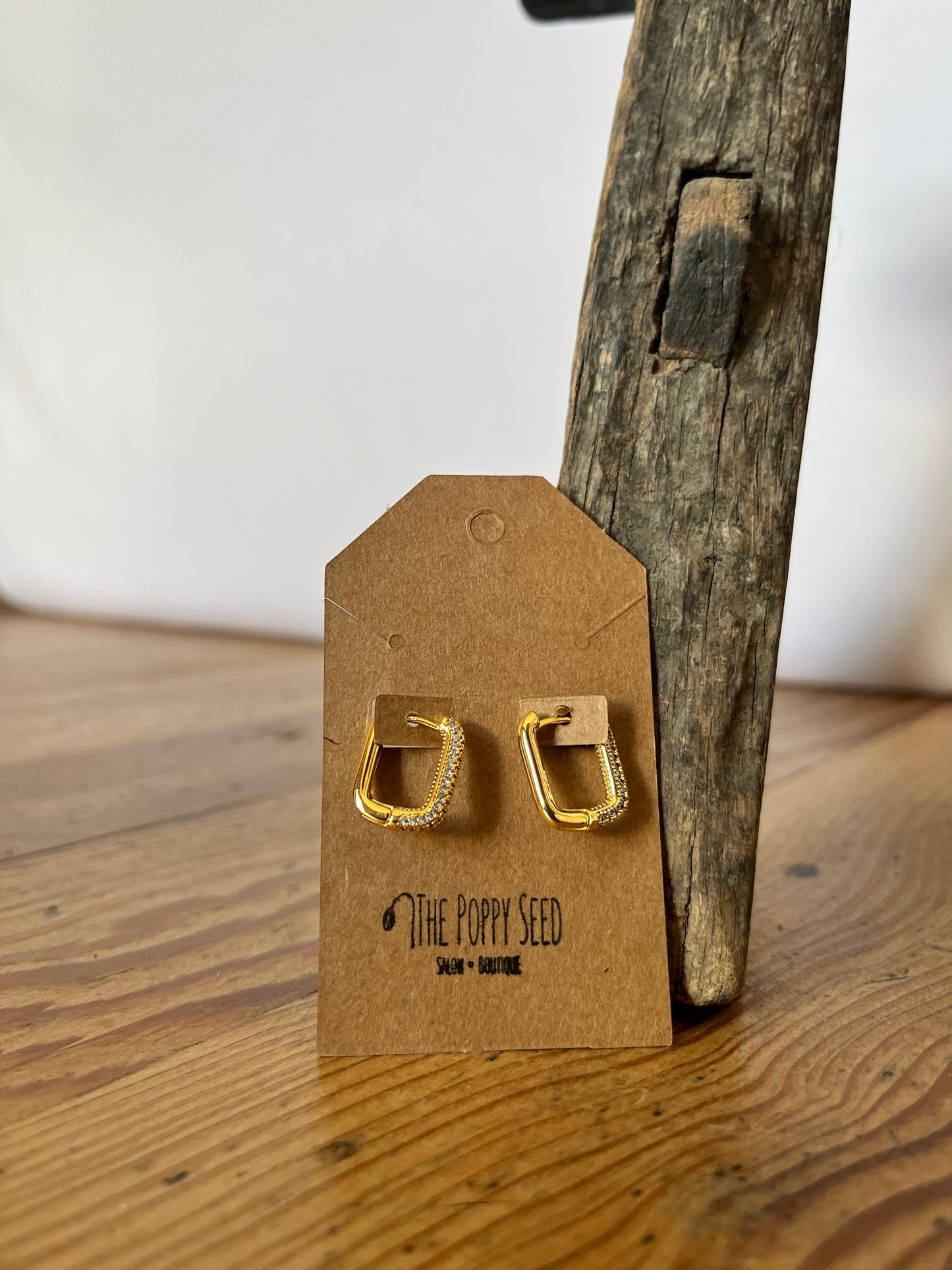 Crystal Link Hoops