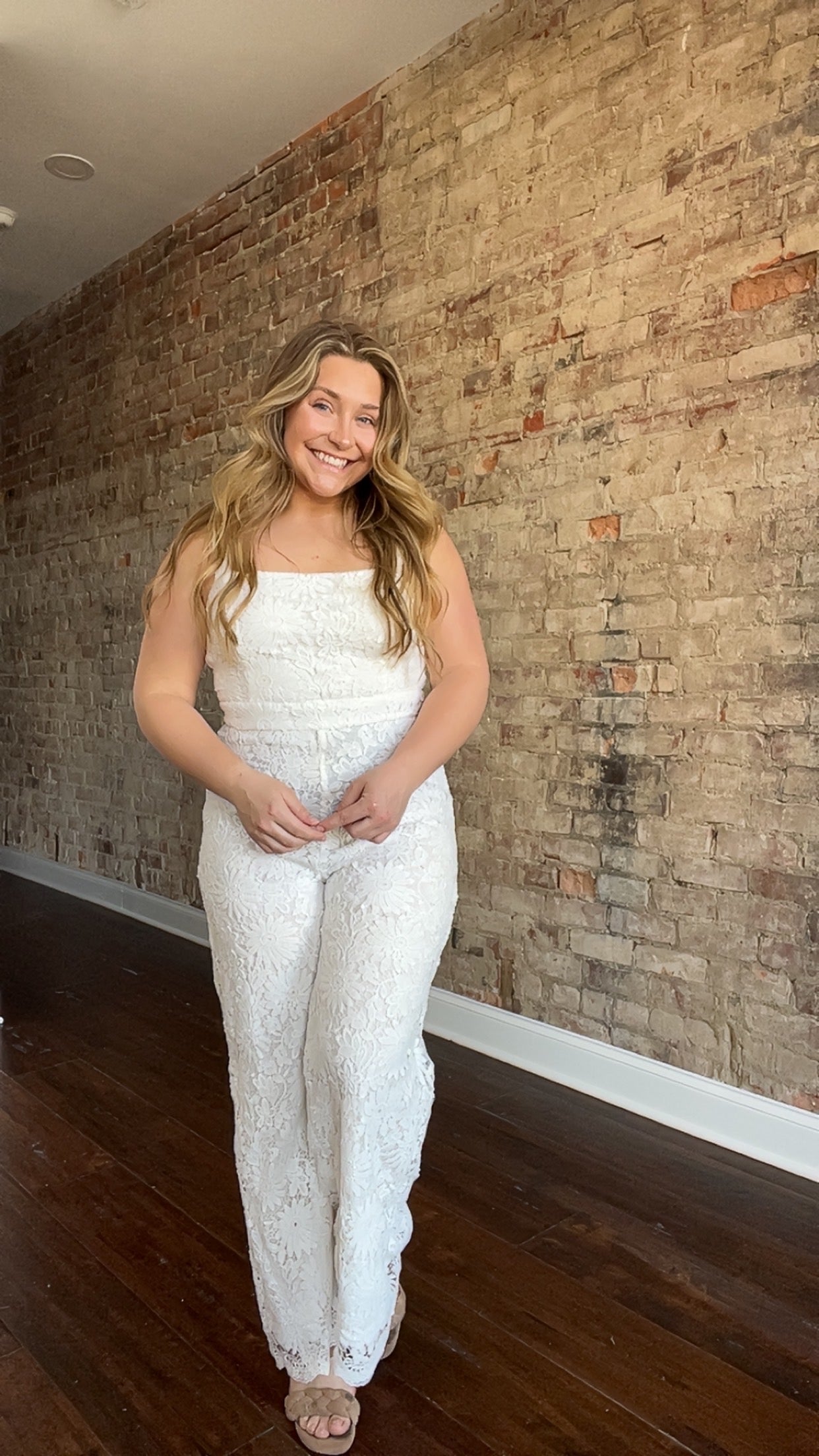 Solid Lace Jumpsuit