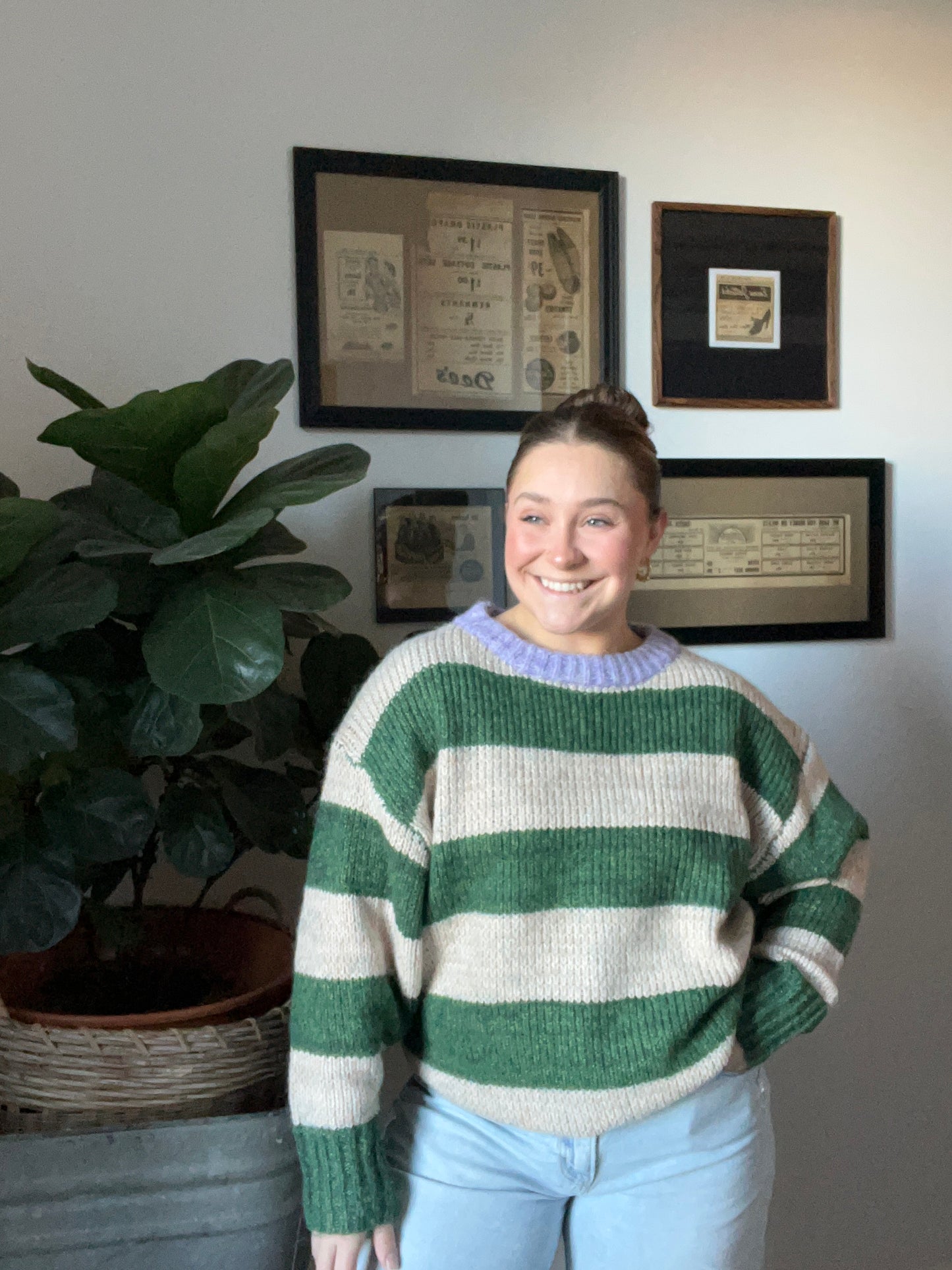 Oversized Striped Sweater