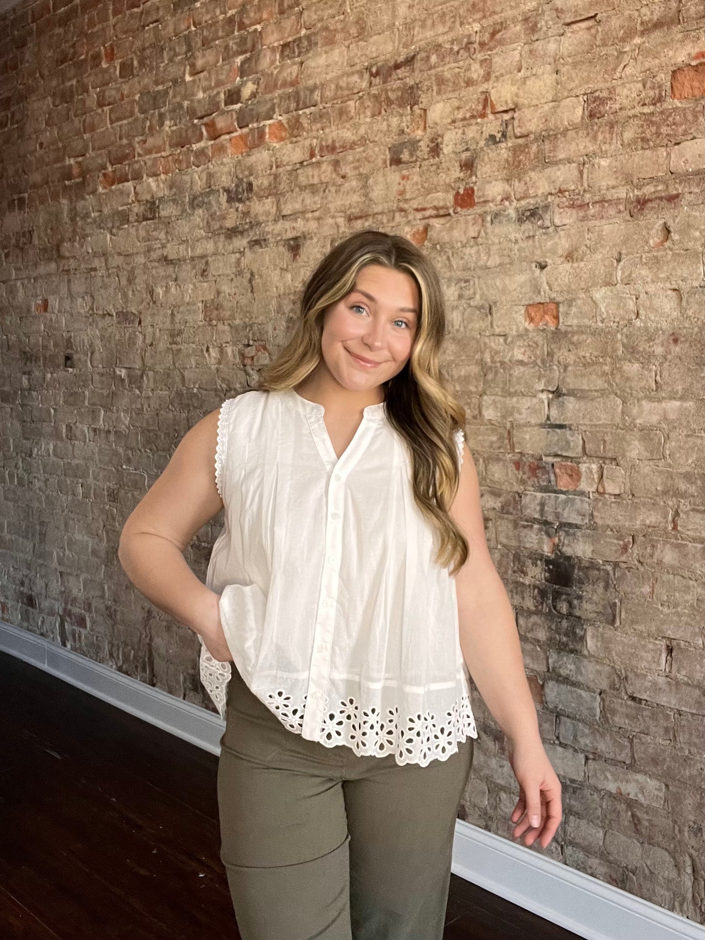 Eyelet Lace Blouse