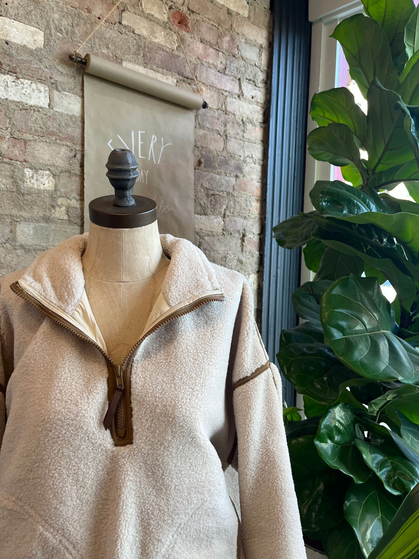 Sherpa Pullover Top