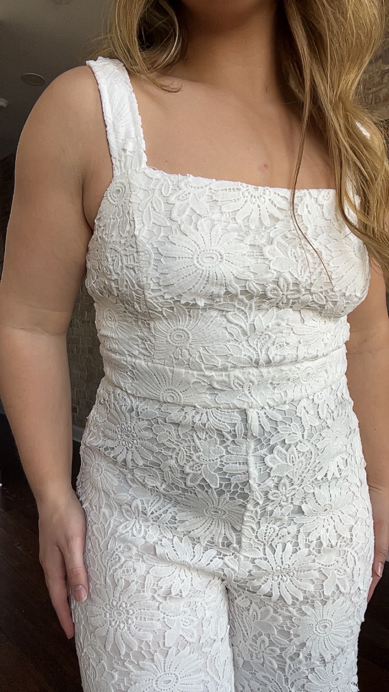 Solid Lace Jumpsuit