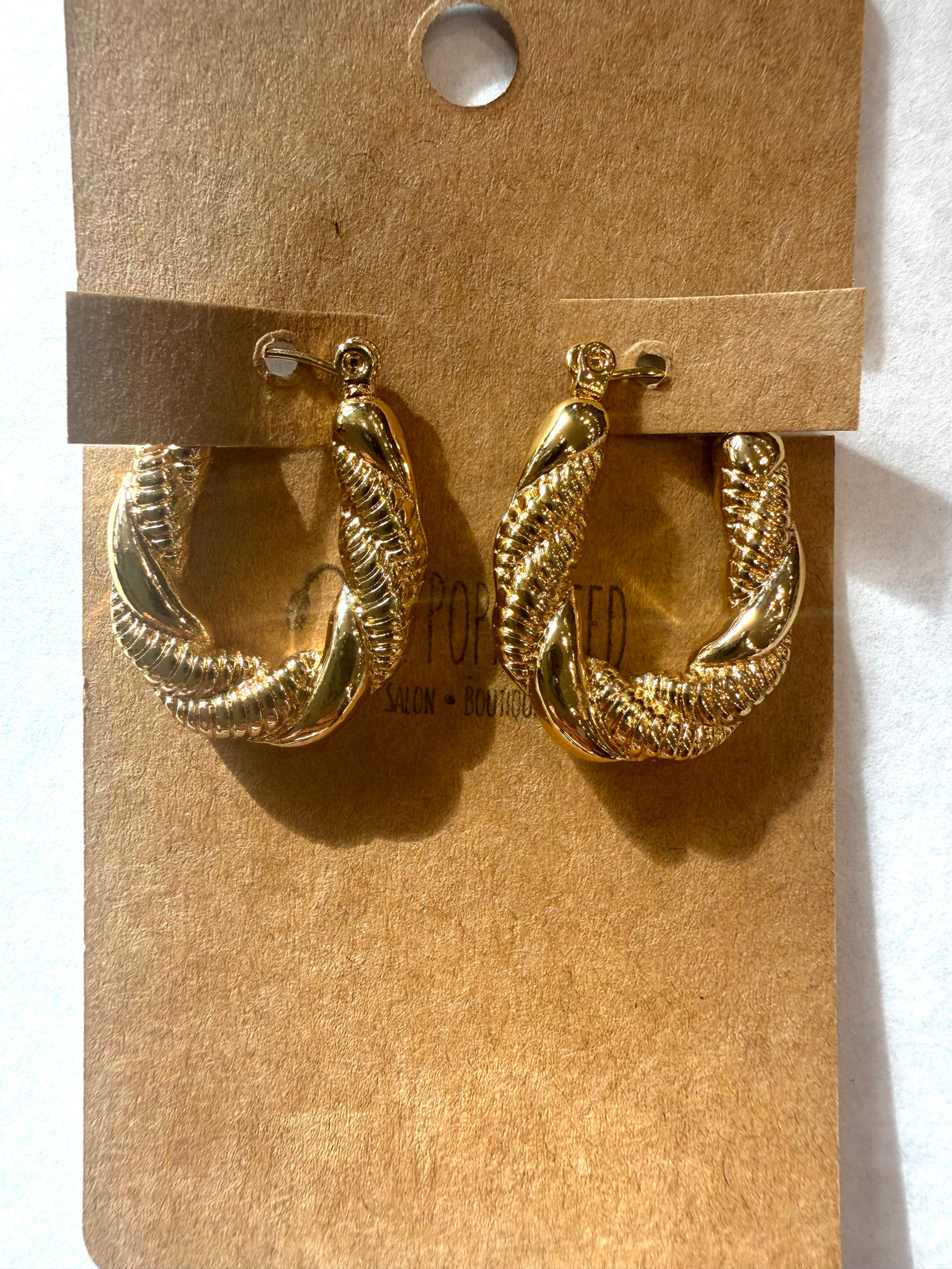 Twisted Barrel Earrings
