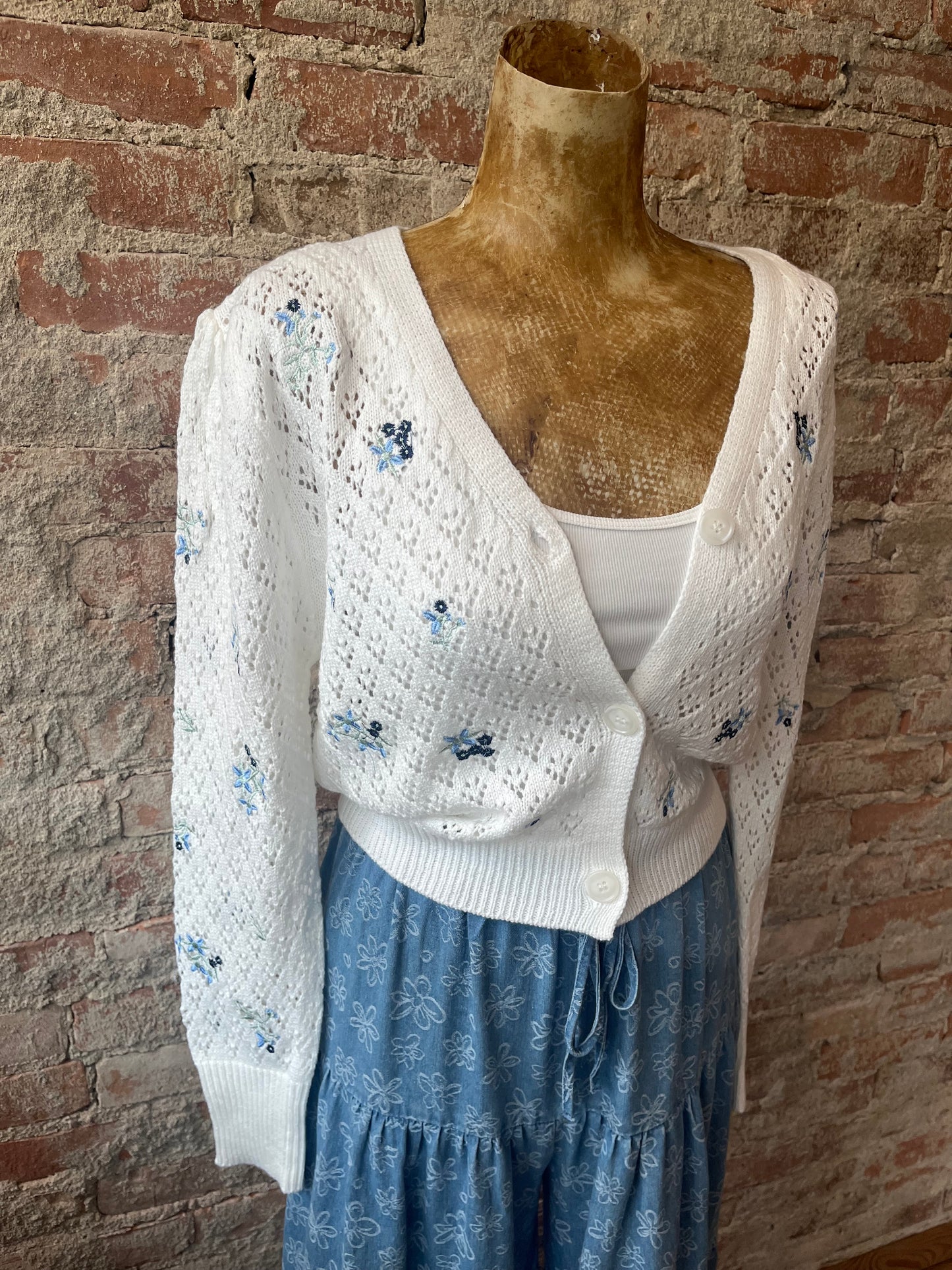 Floral Crochet Cardigan