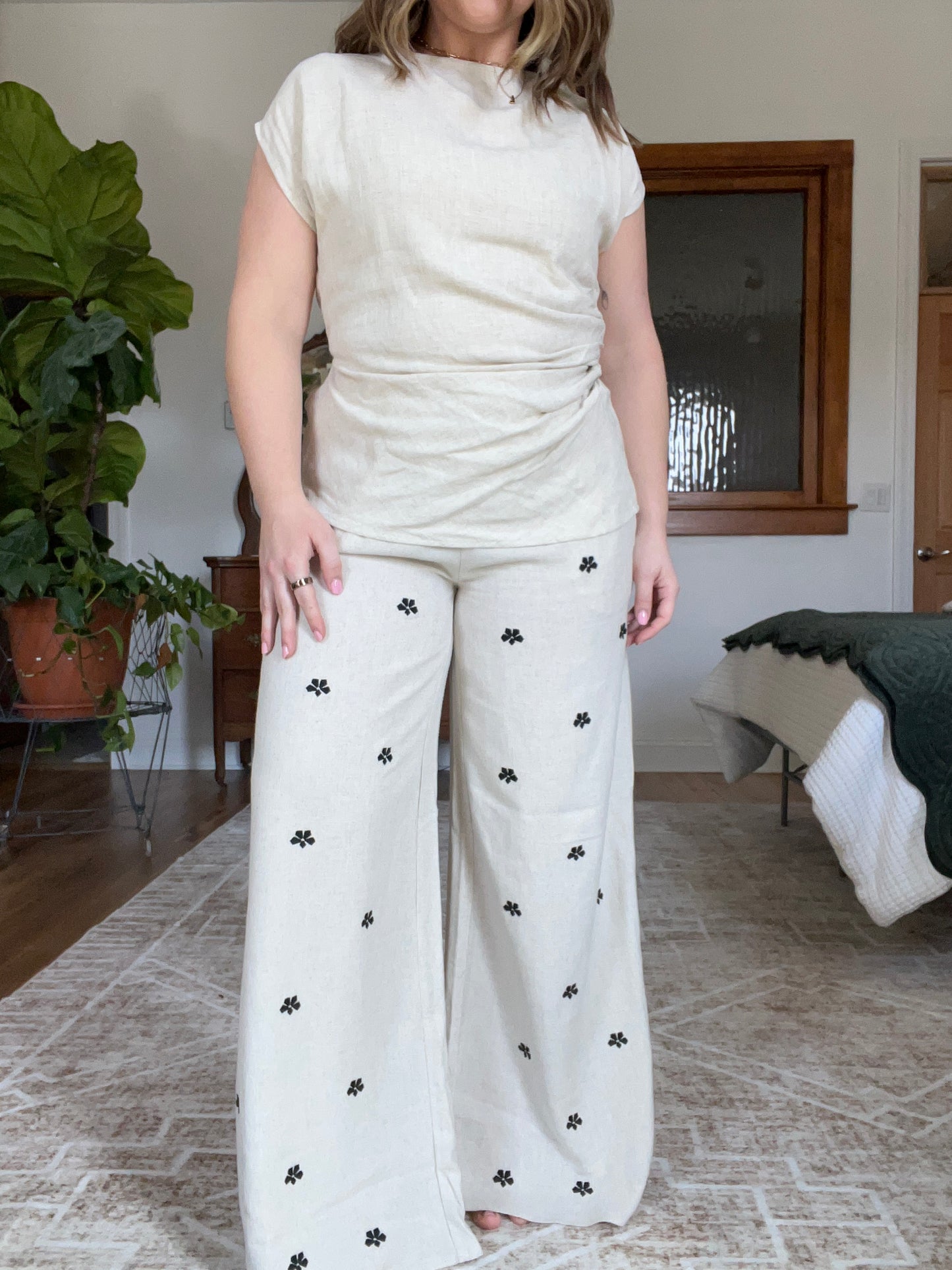 Embroidered Pants