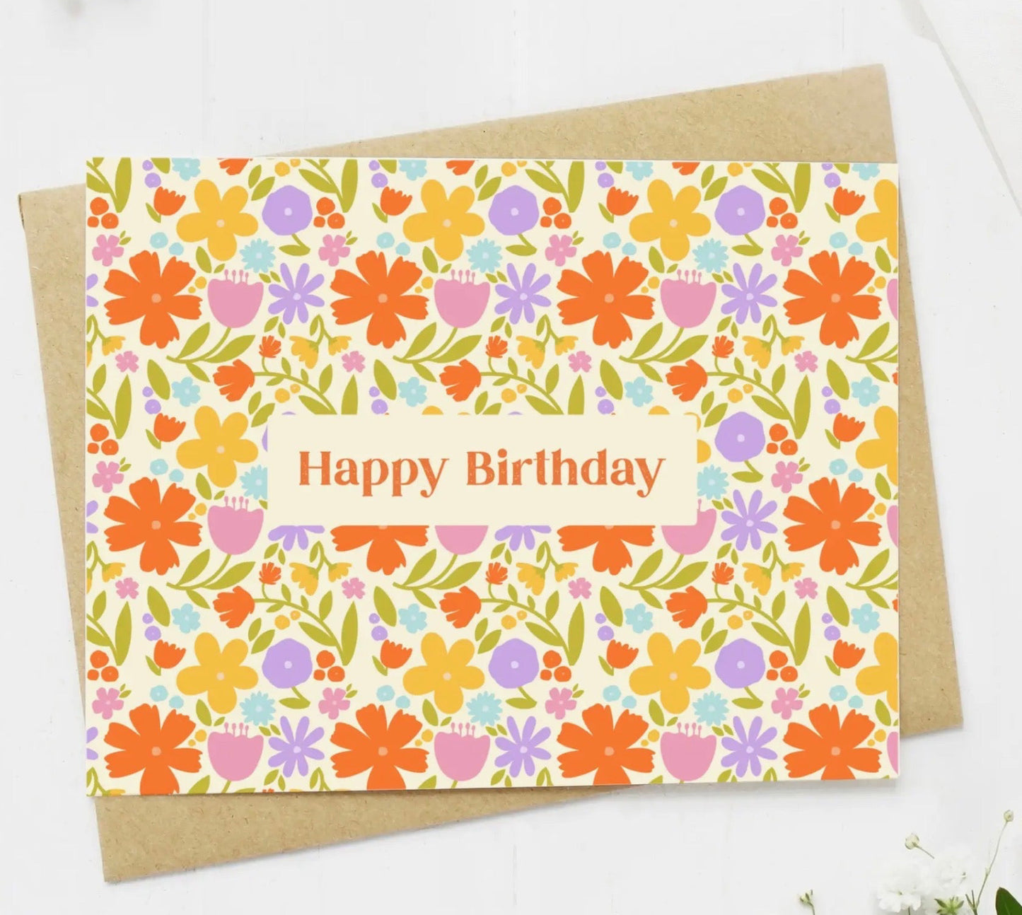 Happy Birthday Floral Card