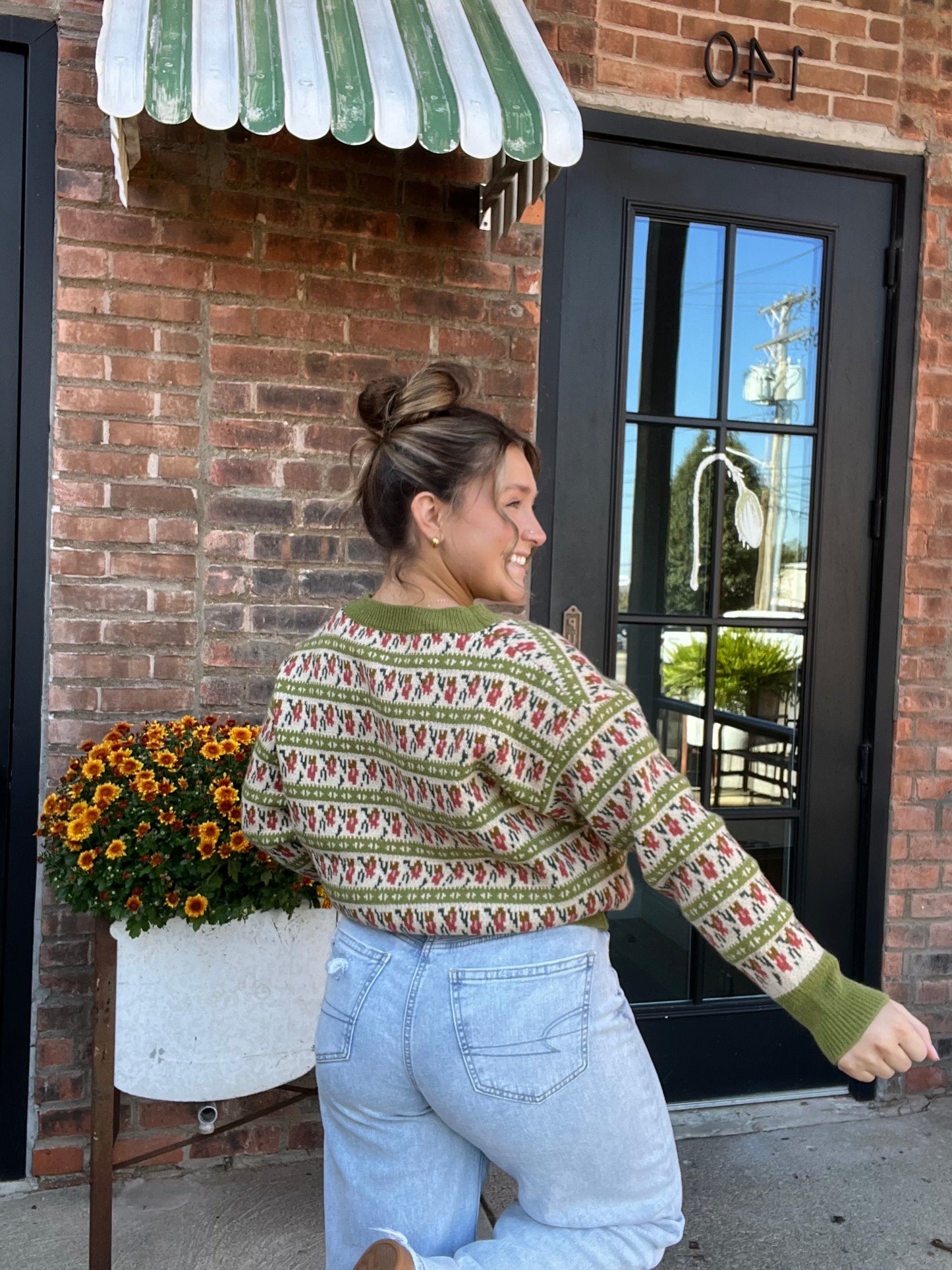 Western Floral Sweater