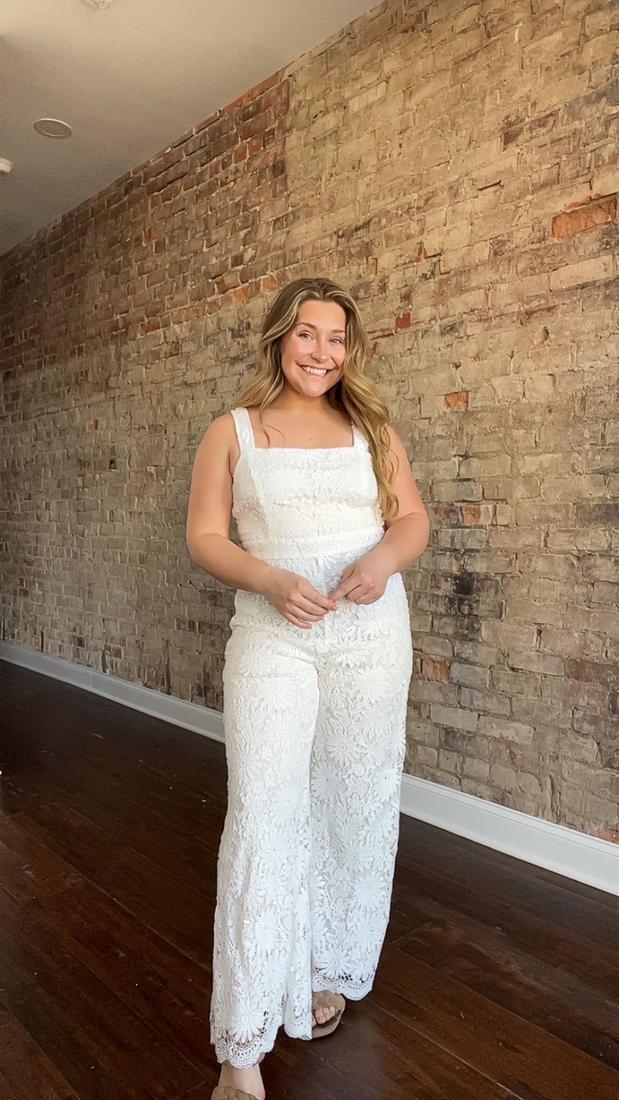 Solid Lace Jumpsuit