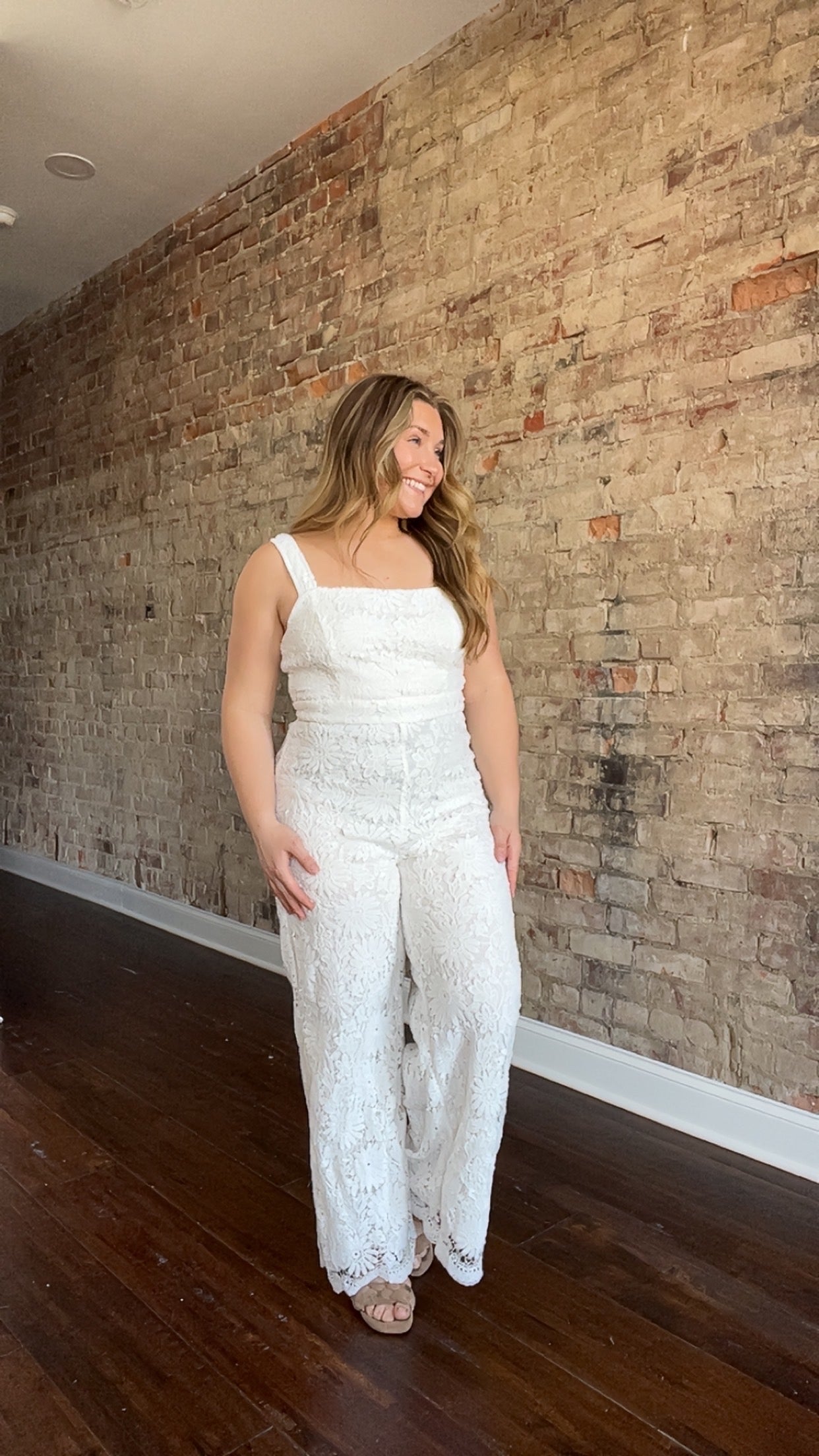 Solid Lace Jumpsuit