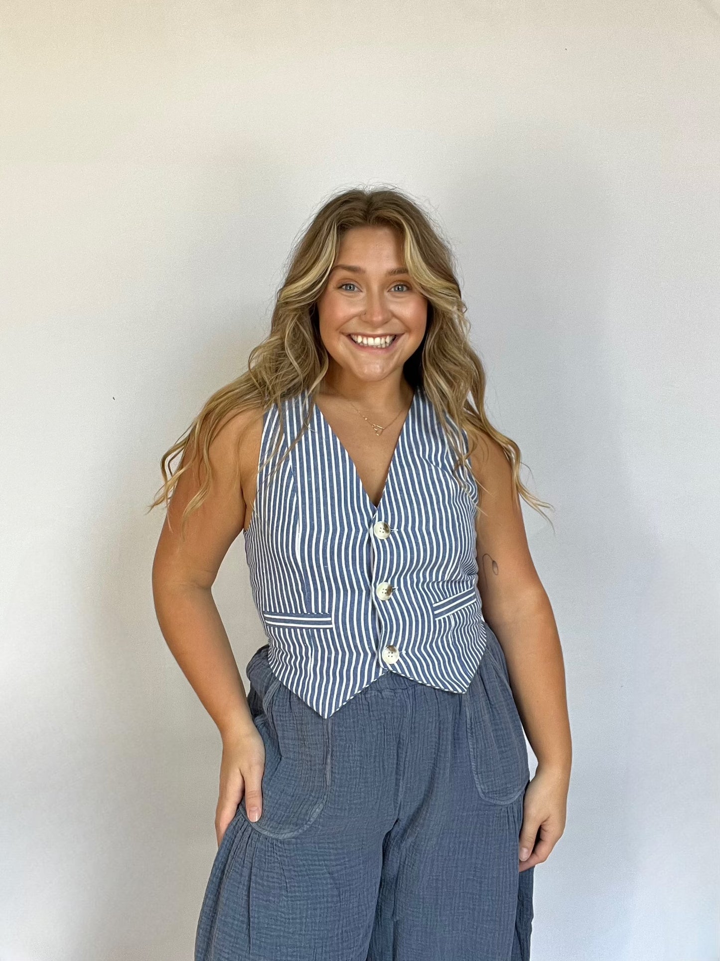 Striped Vest Top