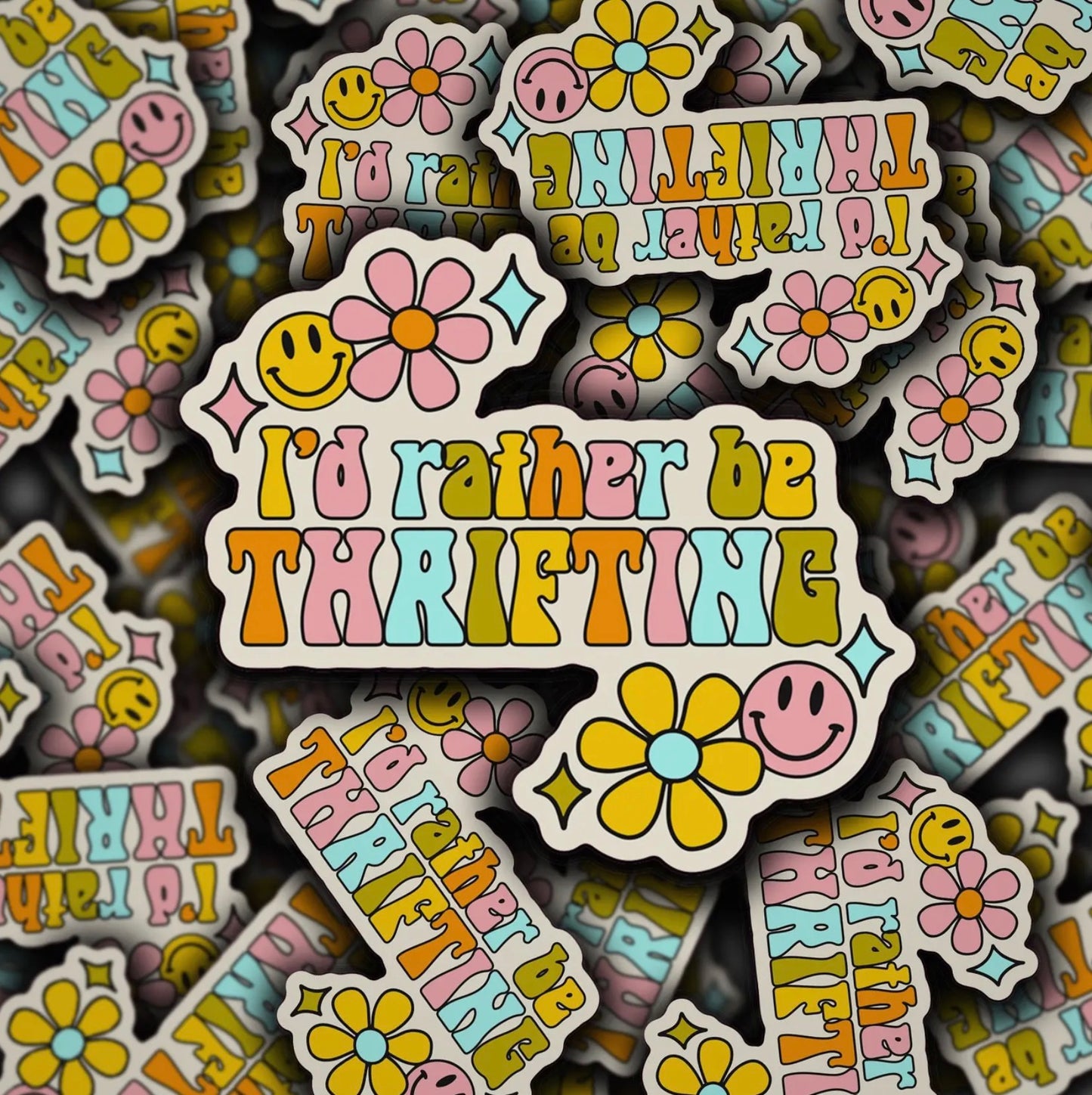 I’d Rather be Thrifting Sticker