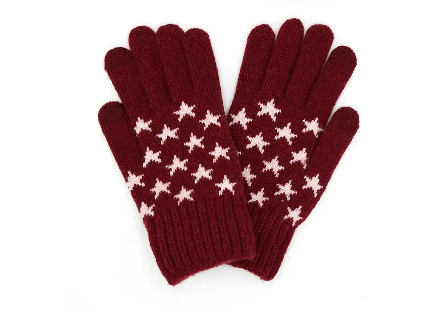 Star Print Smart Gloves
